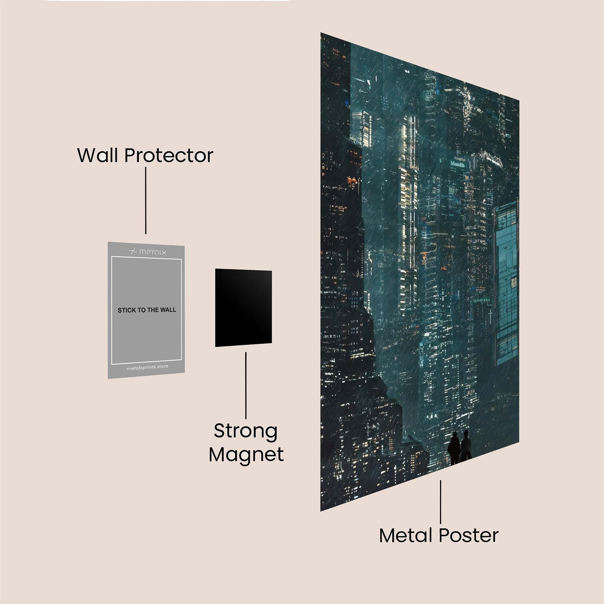 Cyberpunk Reverie Safe Wall Magnetic / M