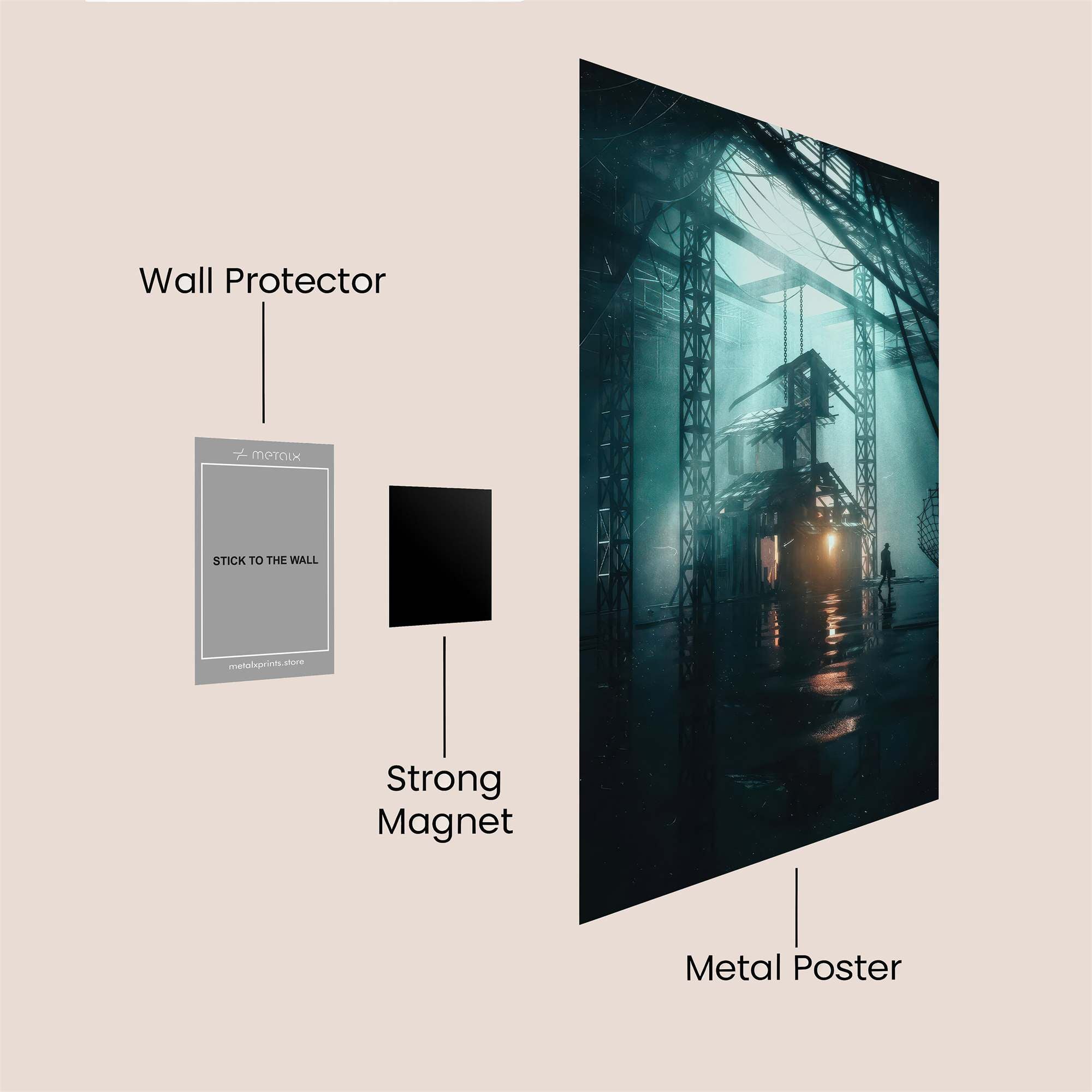 Industrial Reverie Safe Wall Magnetic / M