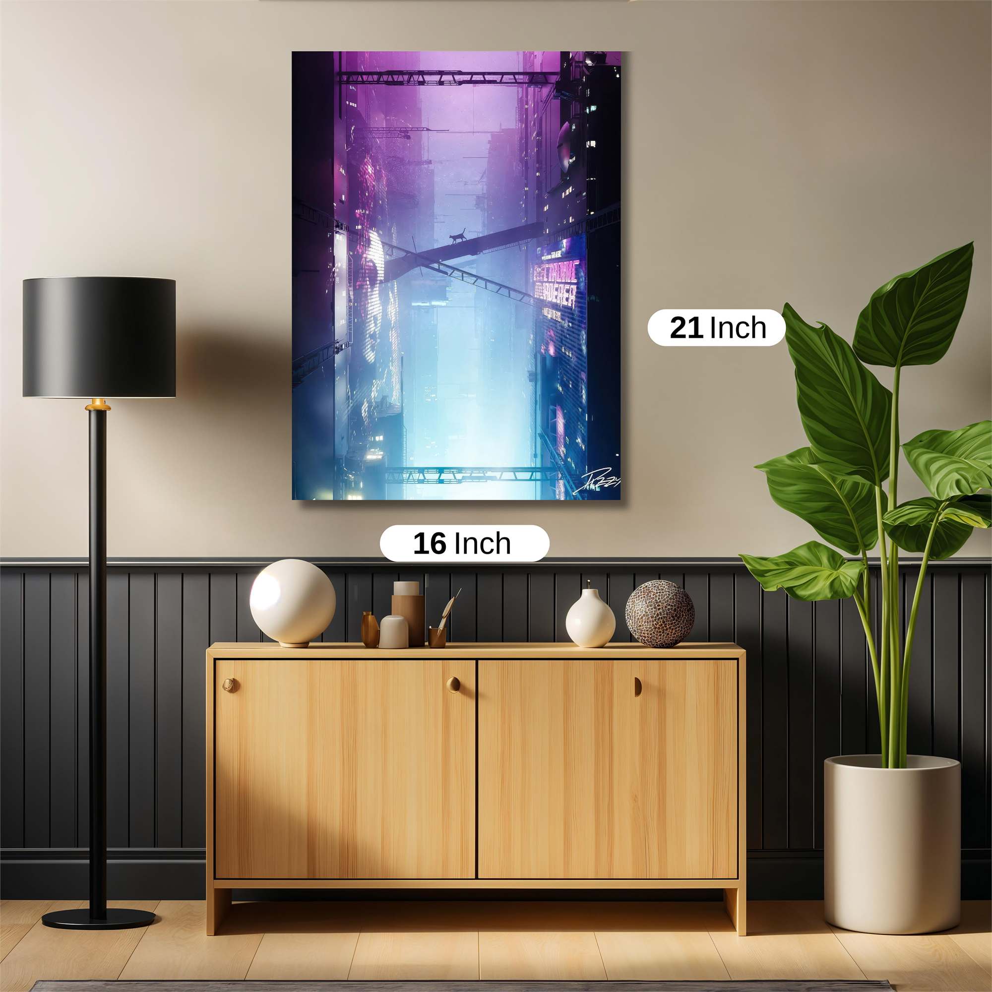 Neon Serenade Safe Wall Magnetic / M