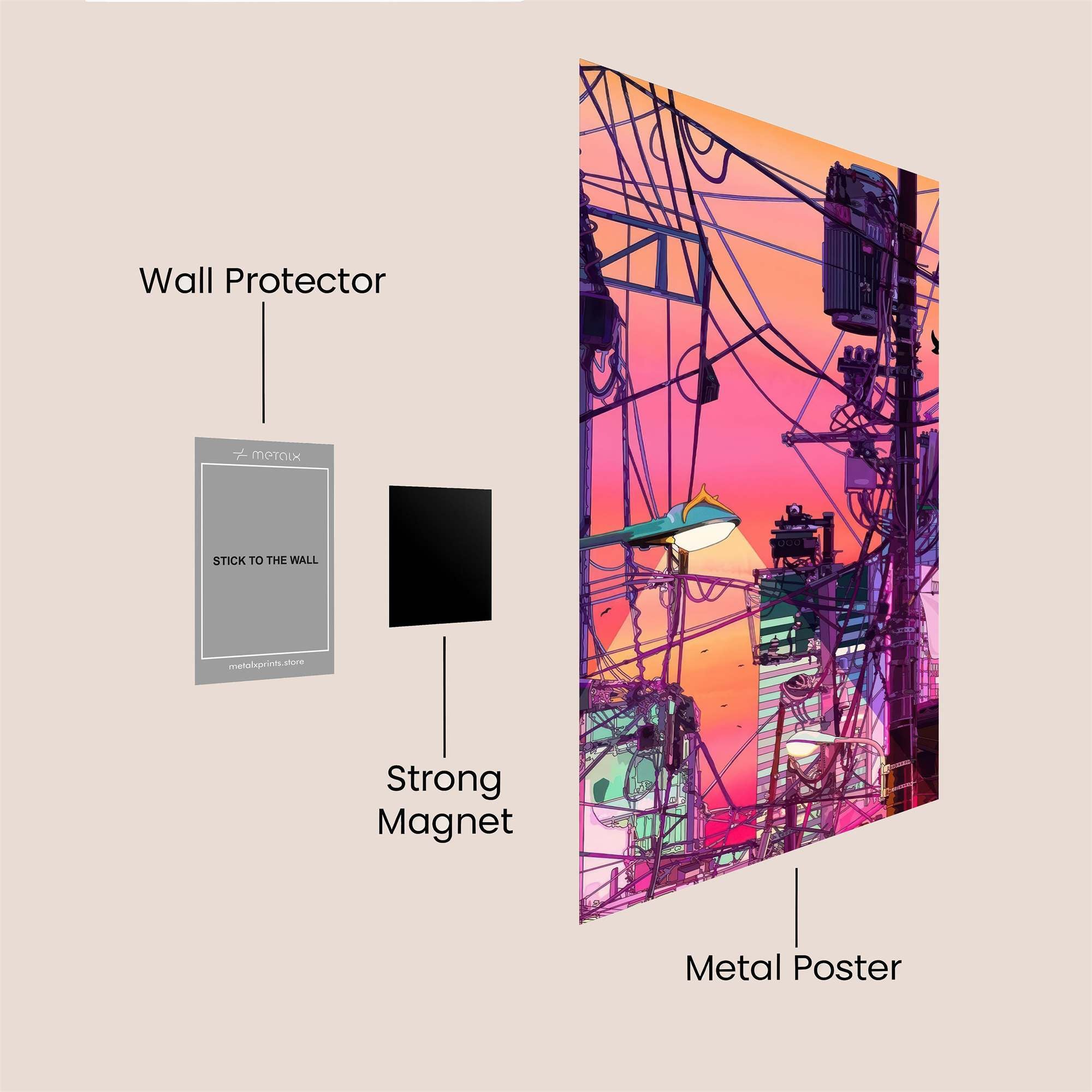 City Threads Safe Wall Magnetic / M