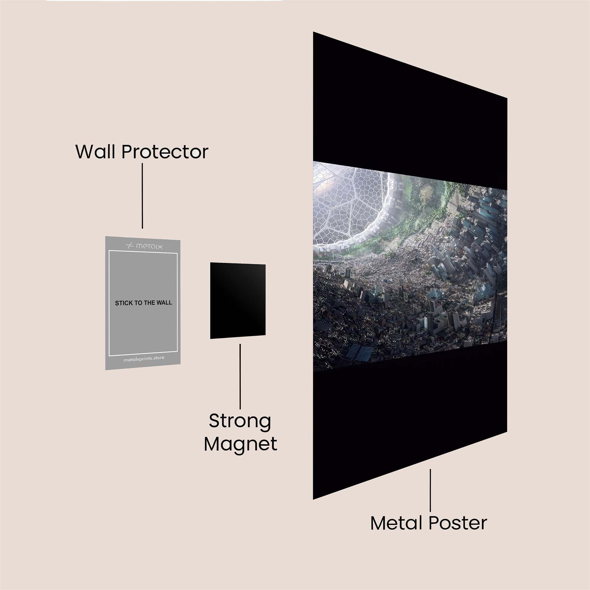 Cosmic Habitat Safe Wall Magnetic / M