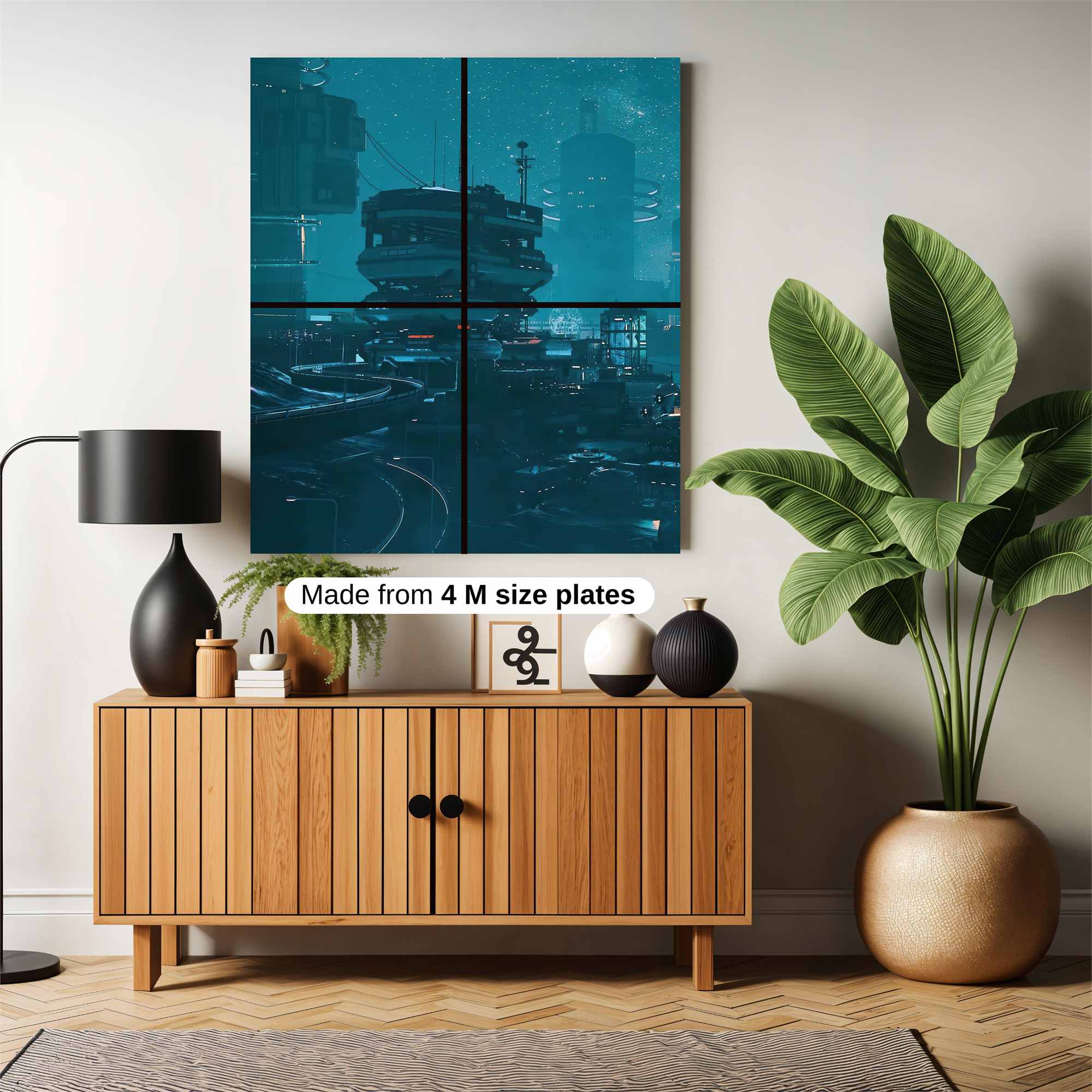 Futuristic Tranquility Safe Wall Magnetic / M