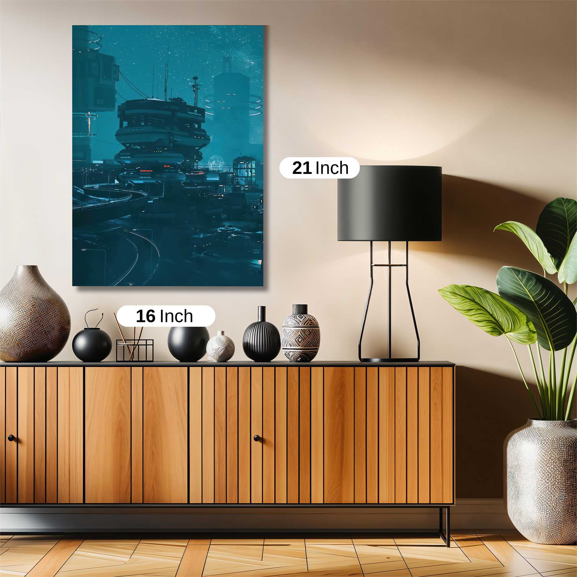 Futuristic Tranquility Safe Wall Magnetic / M