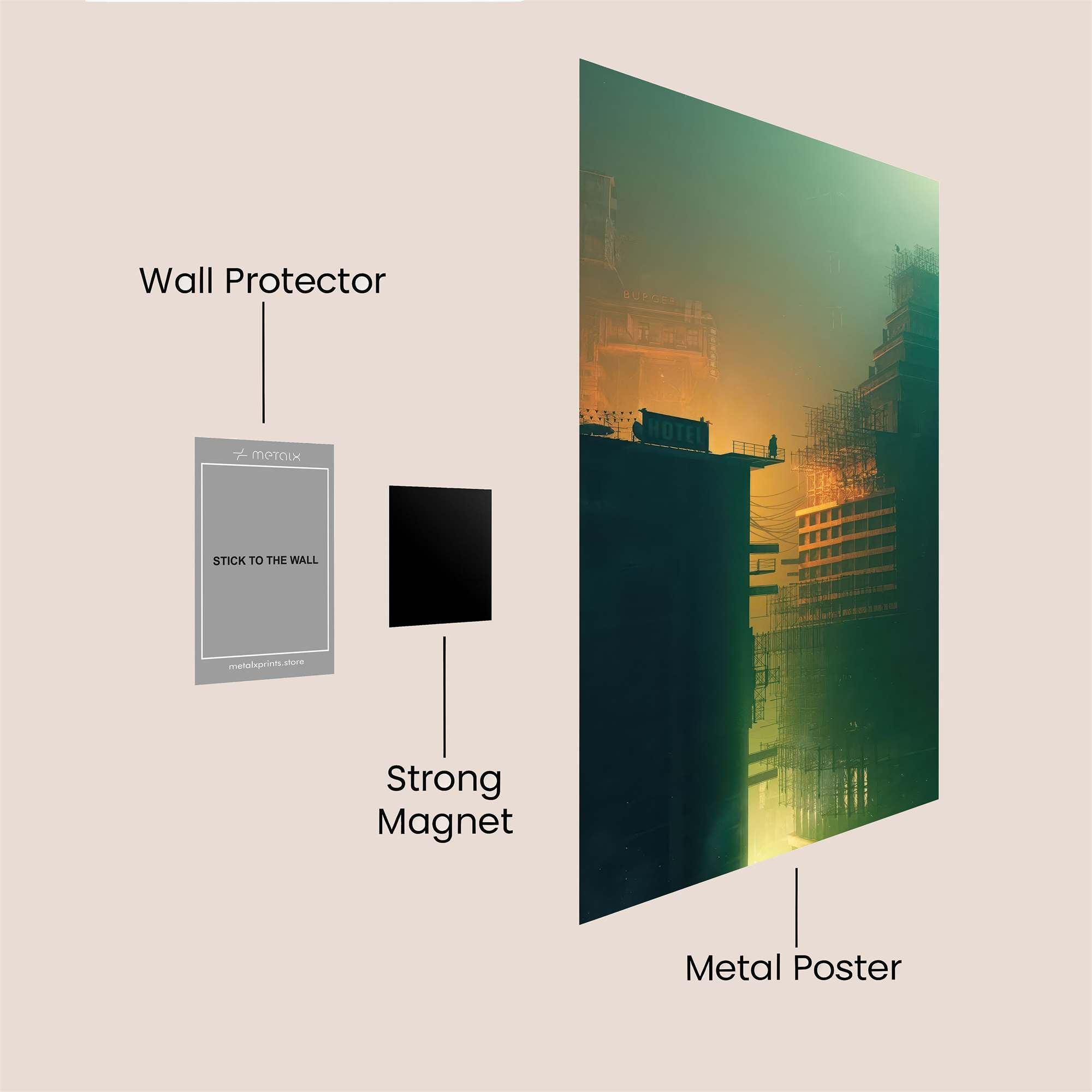 Mistbound Metropolis Safe Wall Magnetic / M