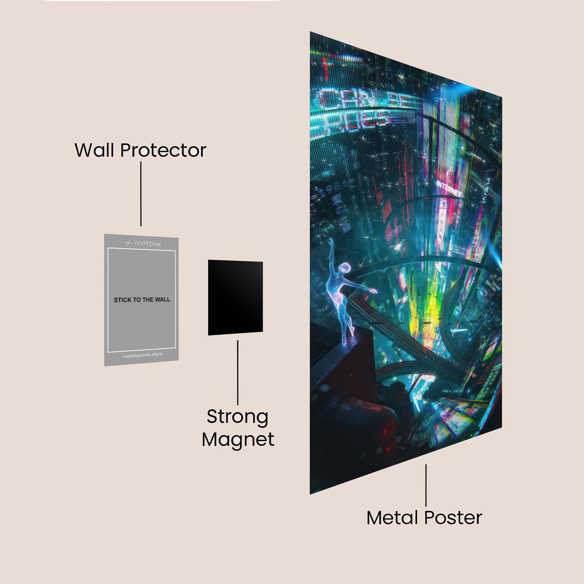 Cybernetic Dreams Safe Wall Magnetic / M