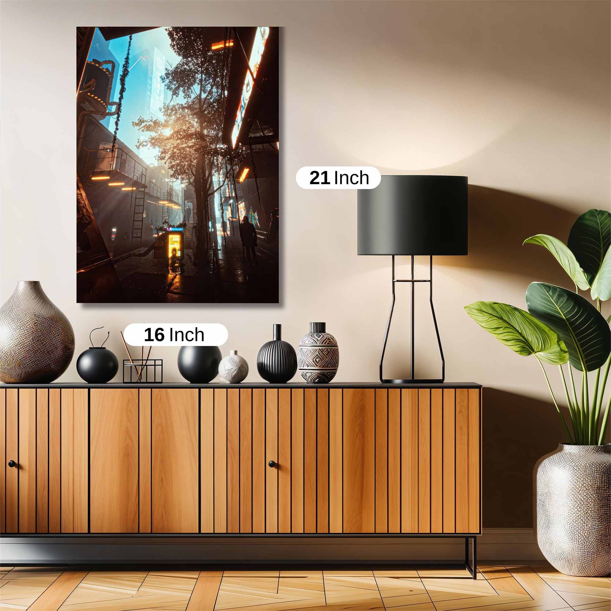 Neon Serenity Safe Wall Magnetic / M