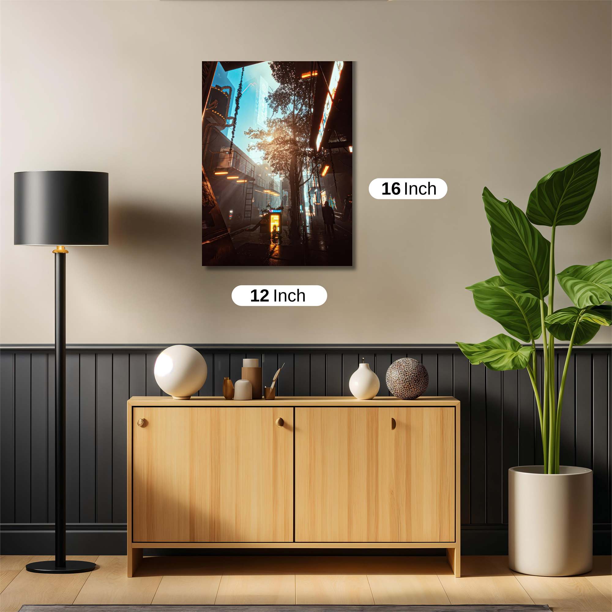 Neon Serenity Safe Wall Magnetic / M