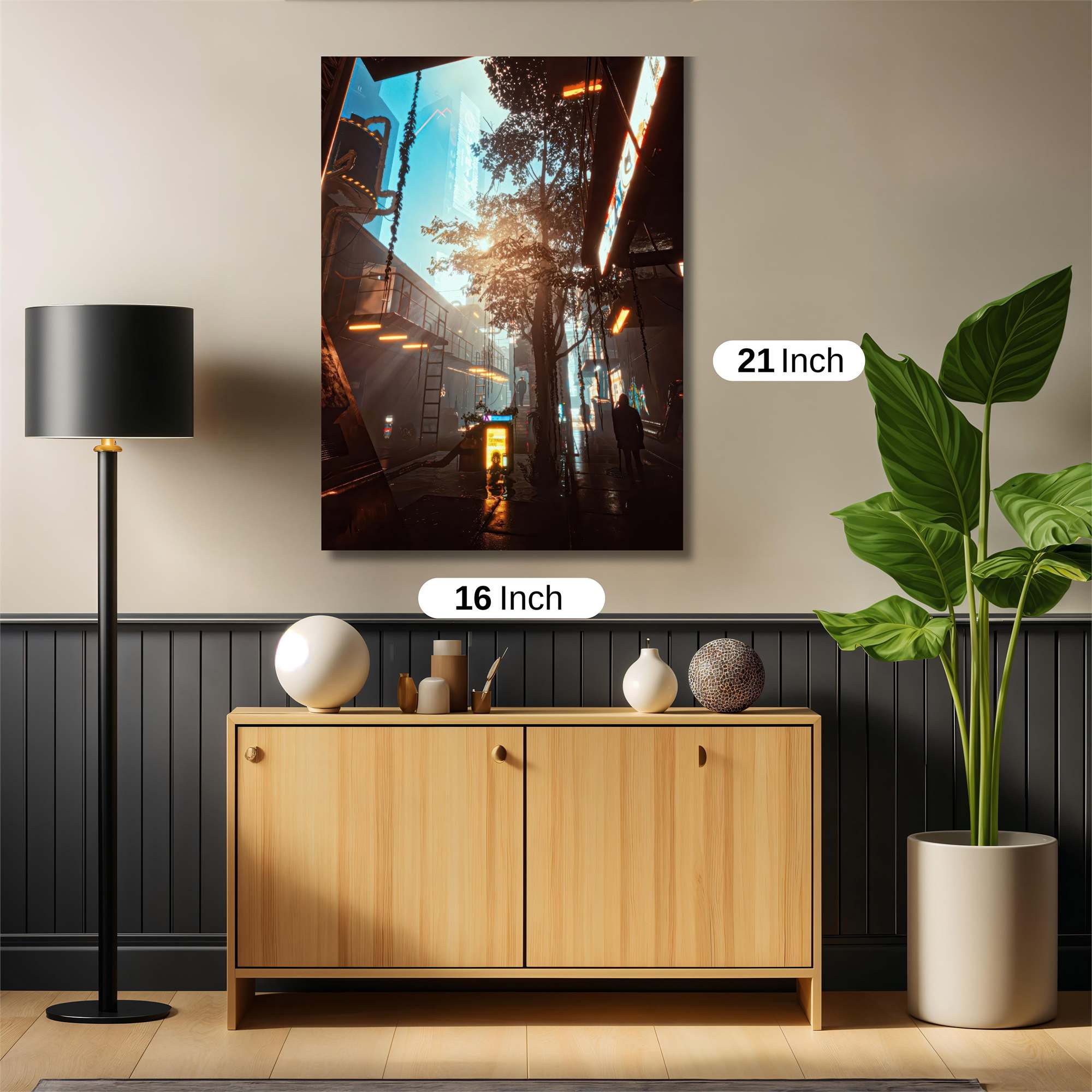 Neon Serenity Safe Wall Magnetic / M