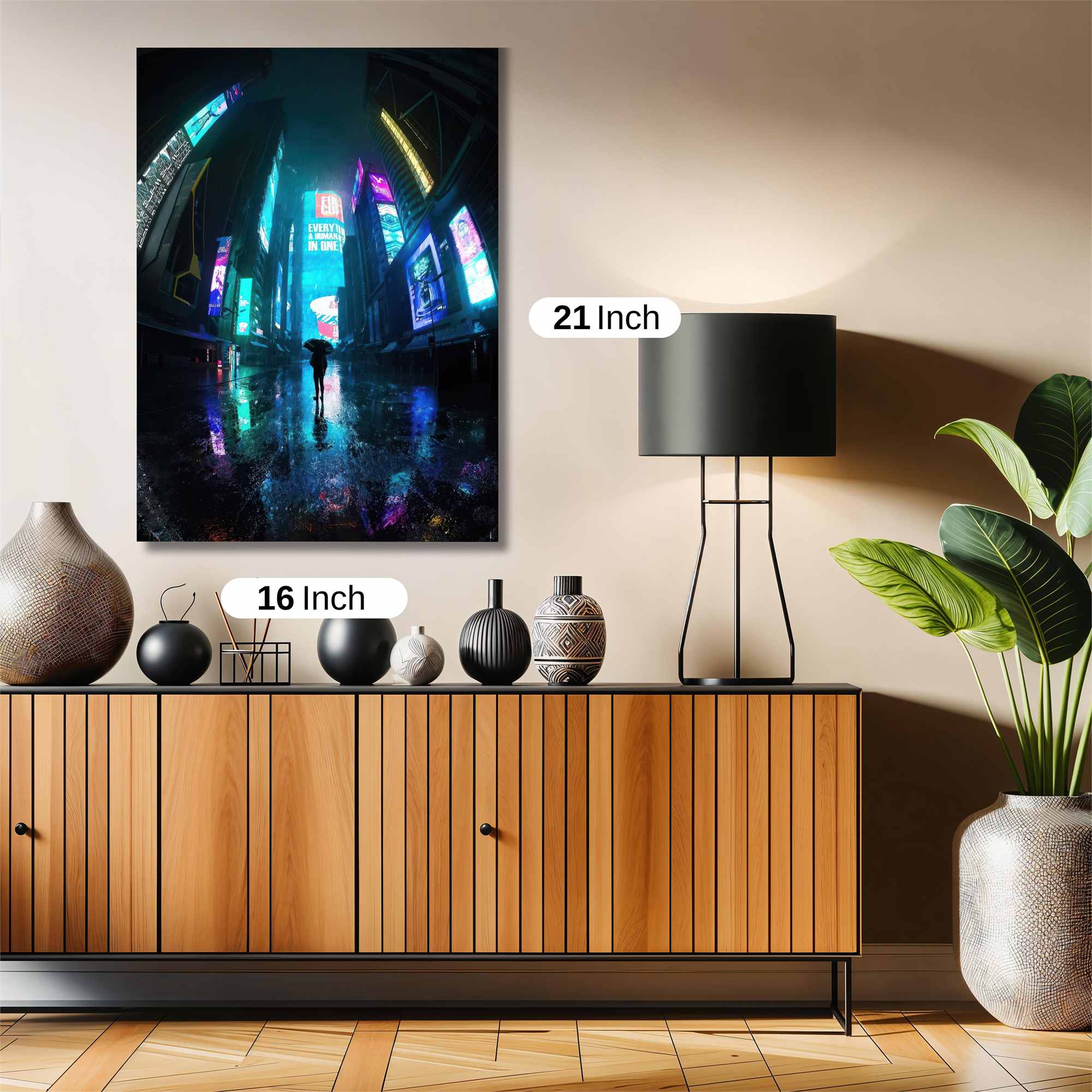 Neon Solitude Safe Wall Magnetic / M