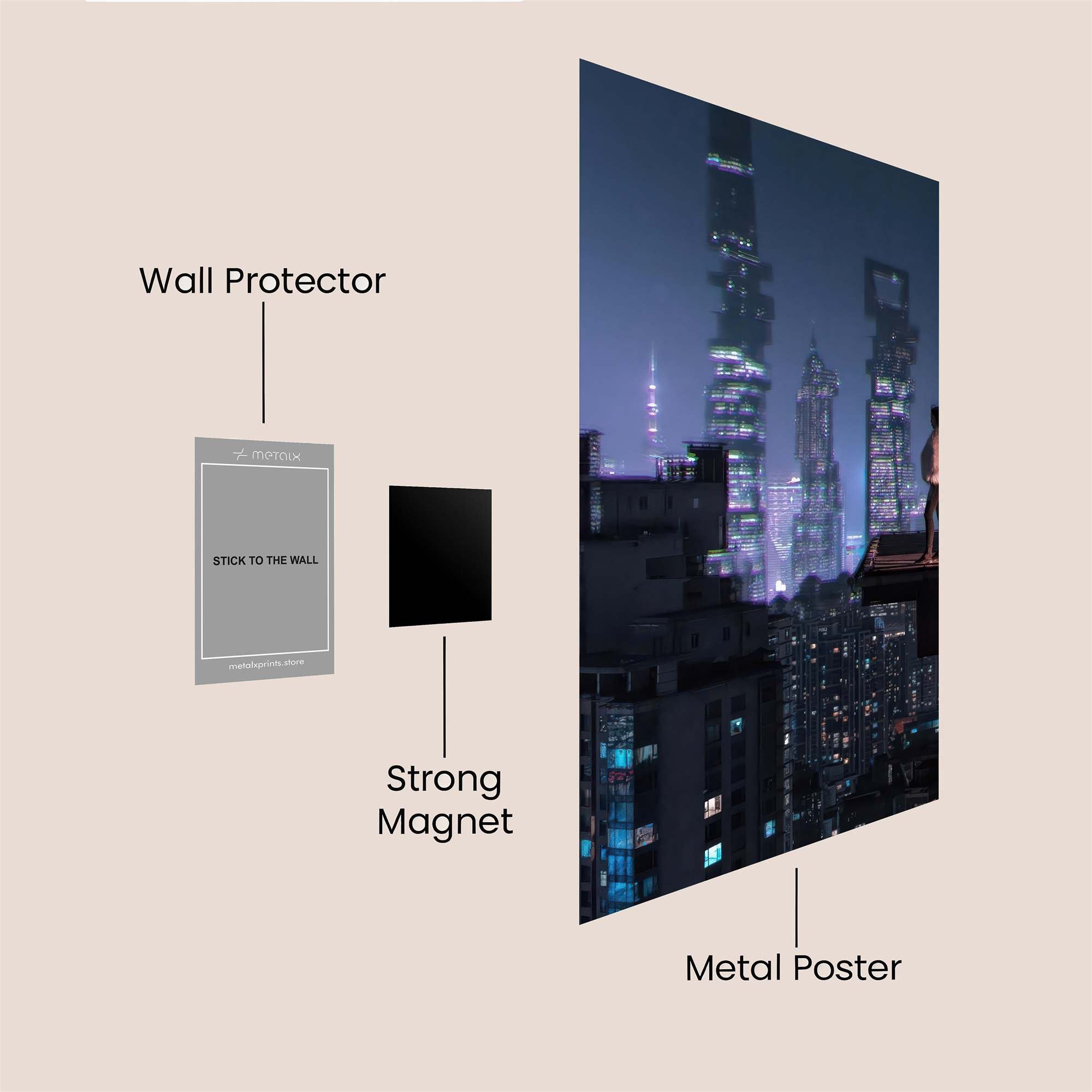 Urban Serenity Safe Wall Magnetic / M