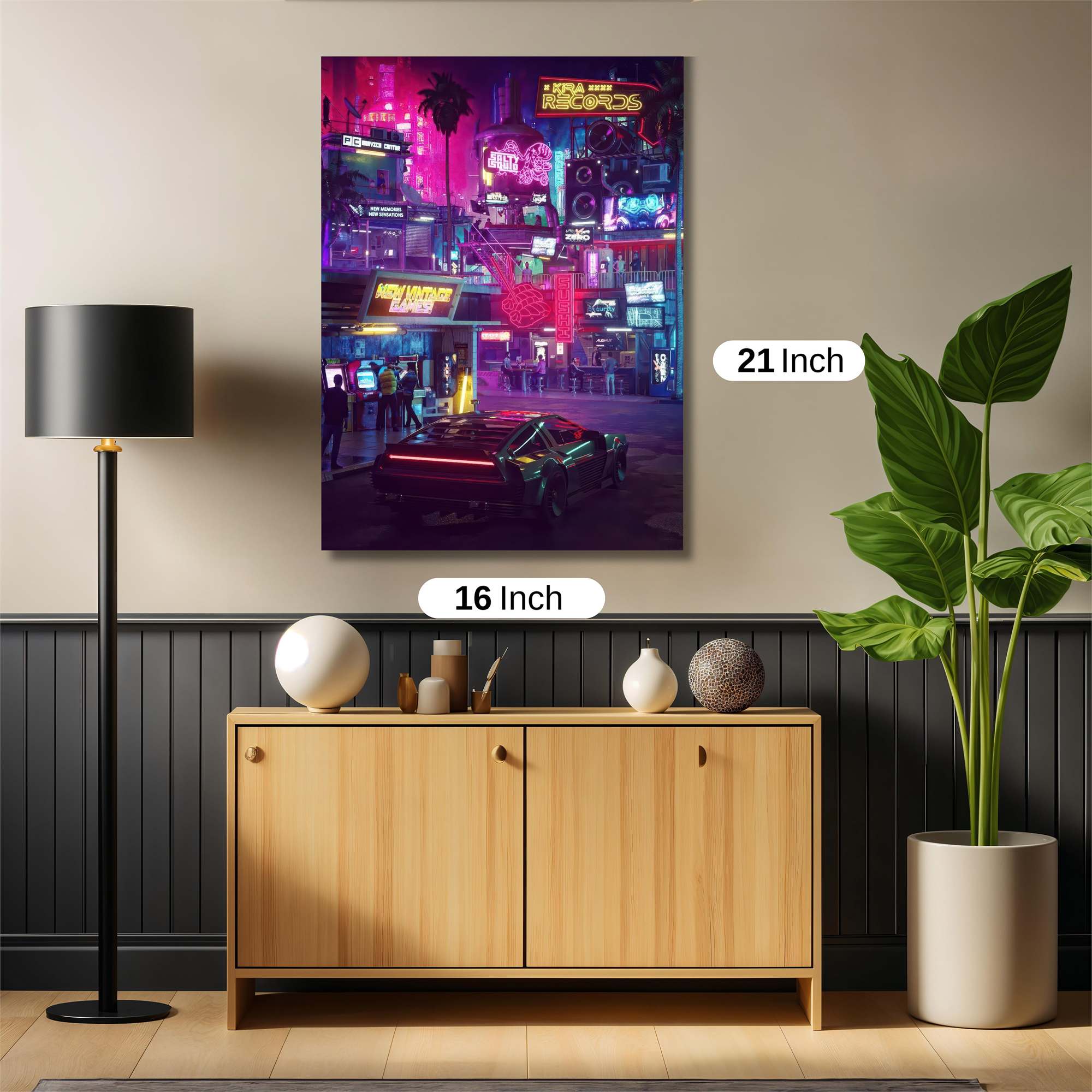 Neon Vortex Safe Wall Magnetic / M