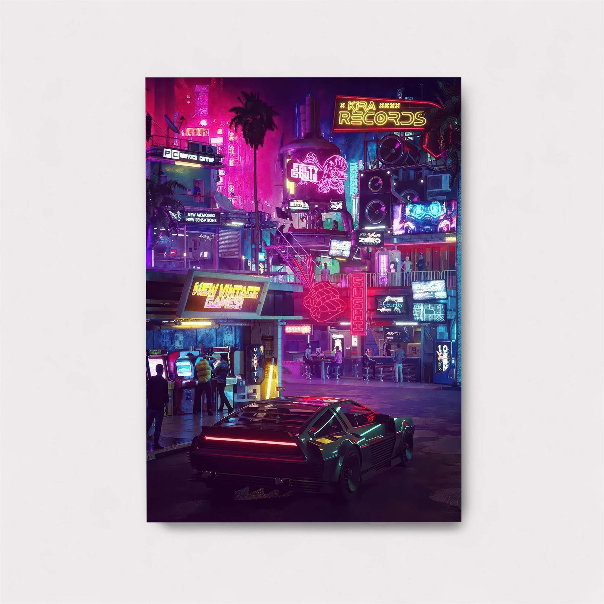 Neon Vortex Safe Wall Magnetic / M