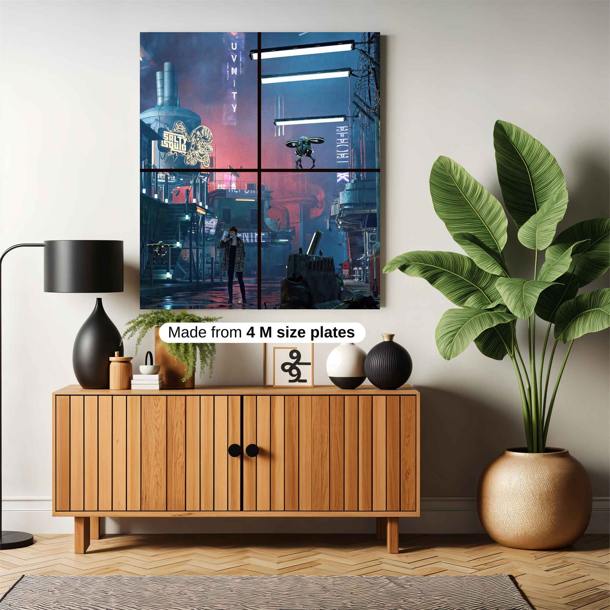 Futuristic Solitude Safe Wall Magnetic / M