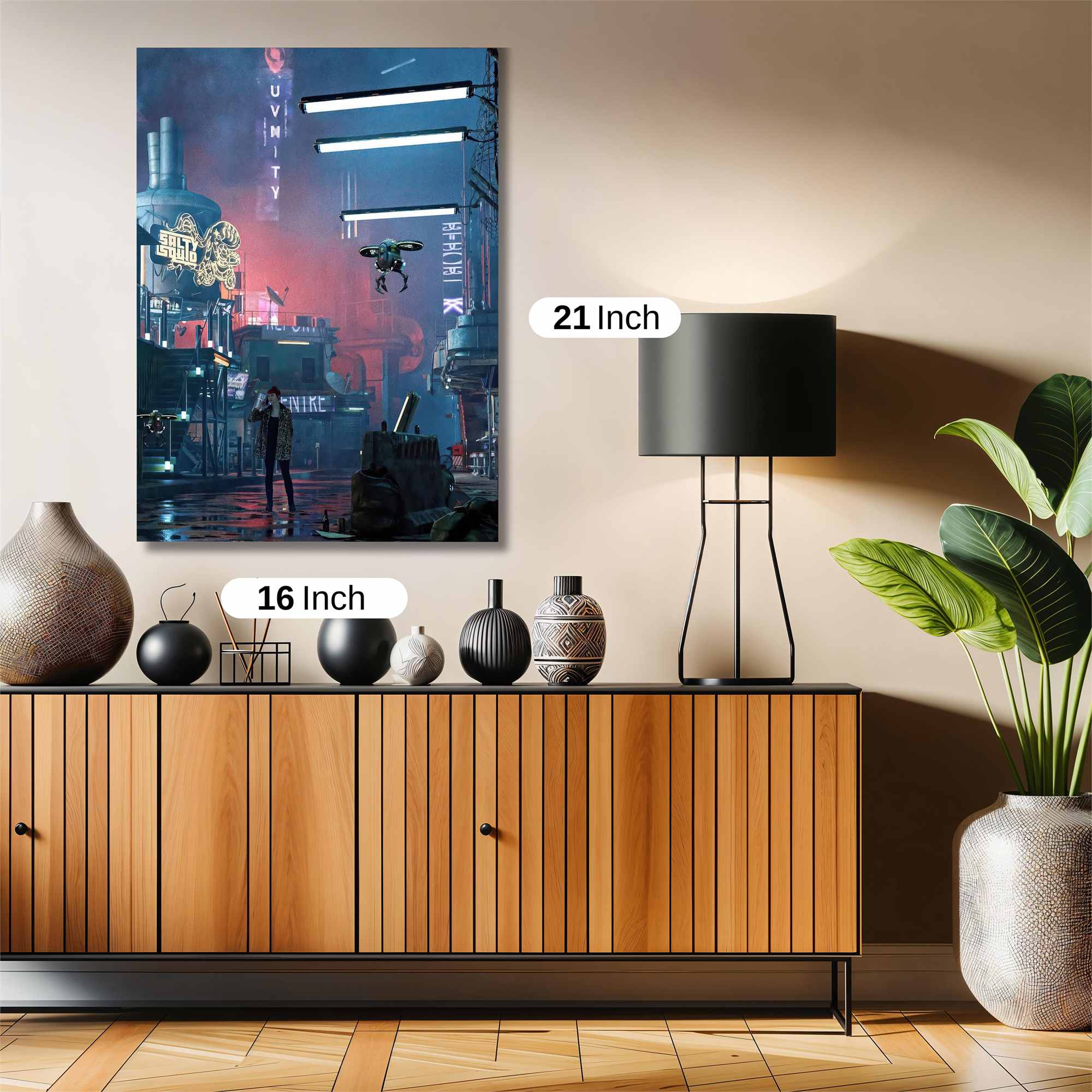 Futuristic Solitude Safe Wall Magnetic / M