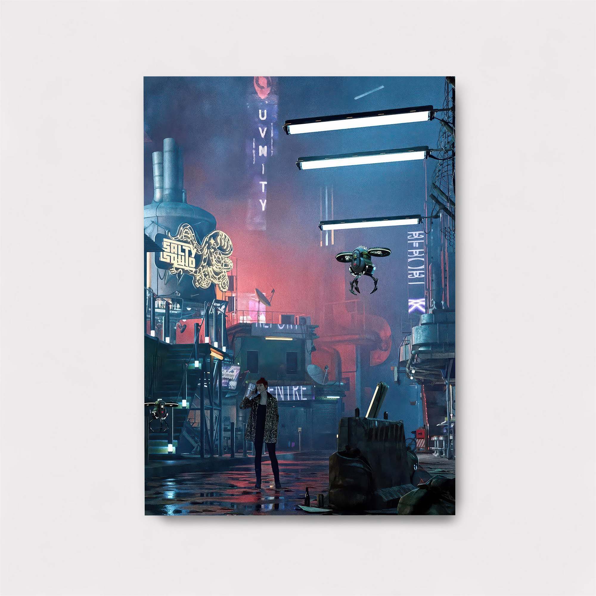 Futuristic Solitude Safe Wall Magnetic / M