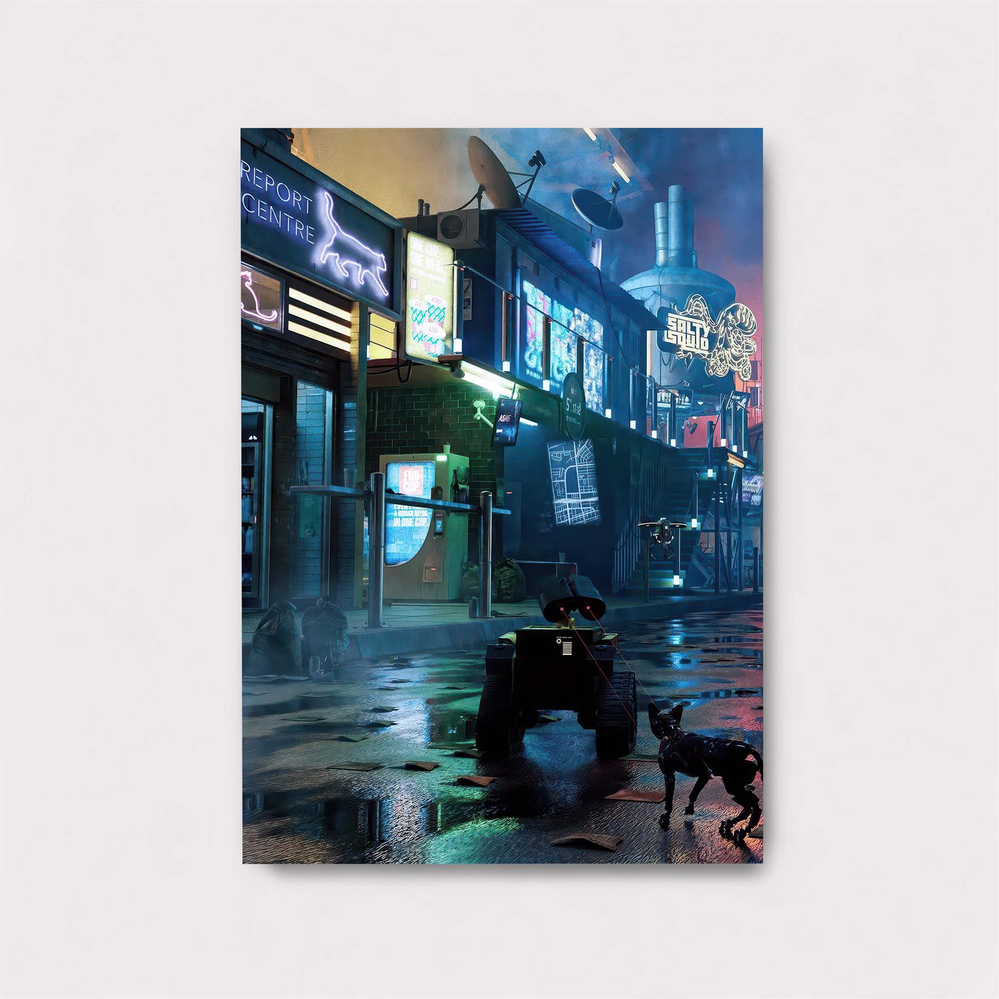 Neon Solitude Safe Wall Magnetic / M