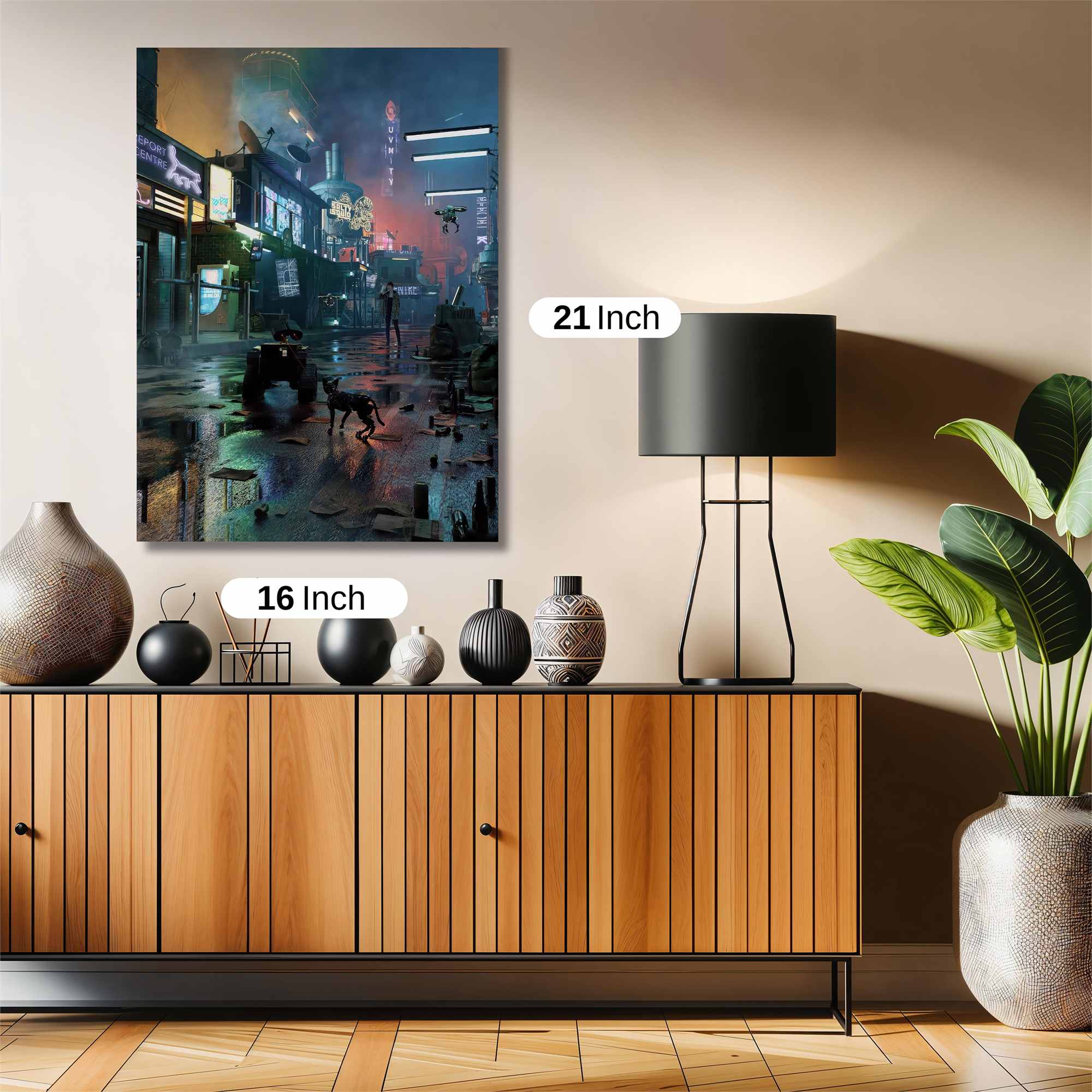 Neon Serenity Safe Wall Magnetic / M