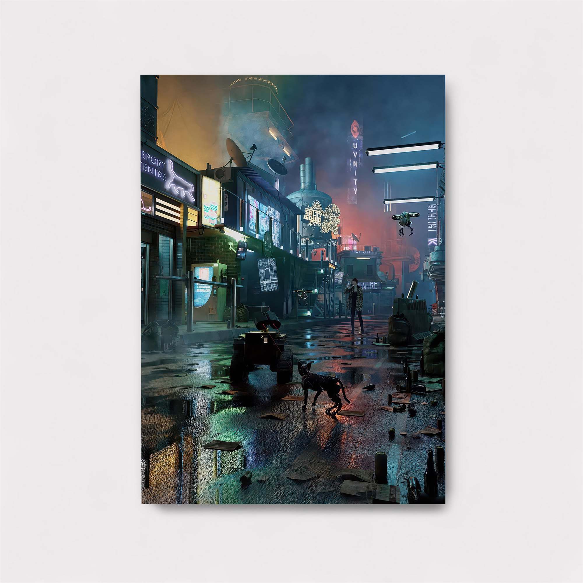 Neon Serenity Safe Wall Magnetic / M