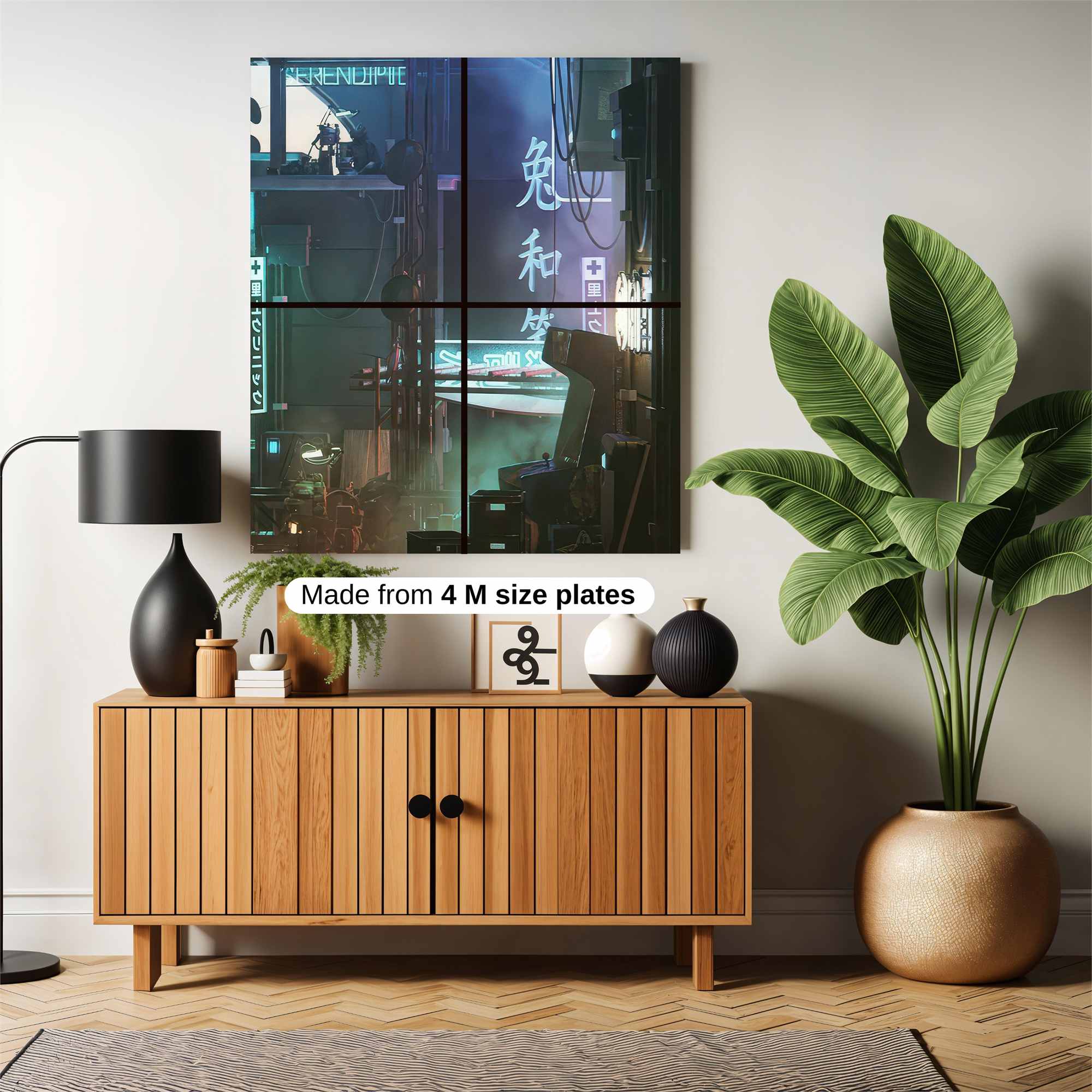 Futuristic Serenity Safe Wall Magnetic / M