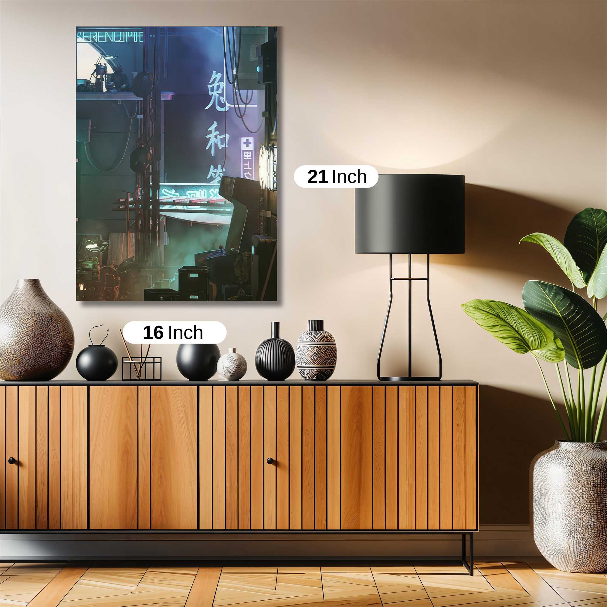 Futuristic Serenity Safe Wall Magnetic / M