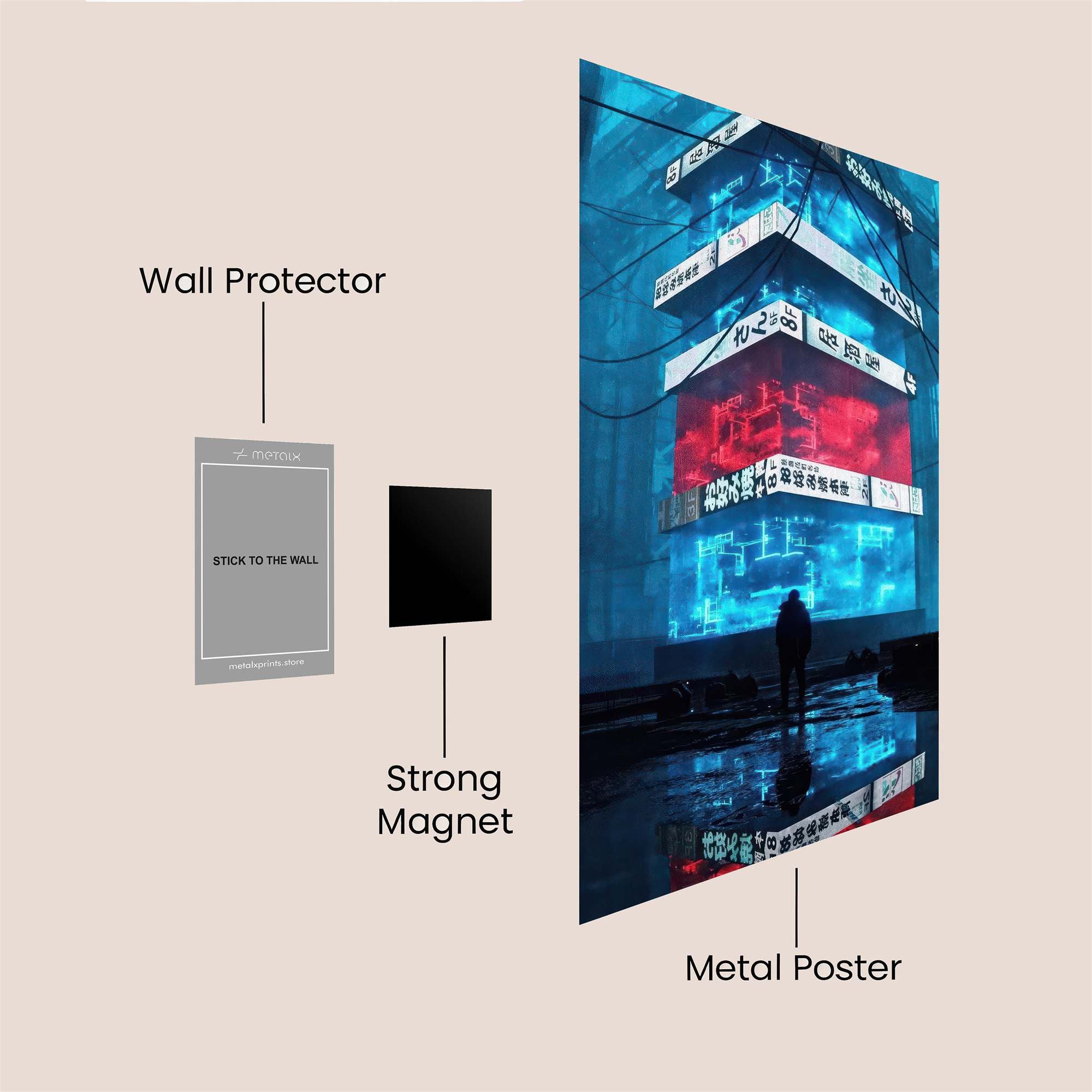Neon Reverie Safe Wall Magnetic / M