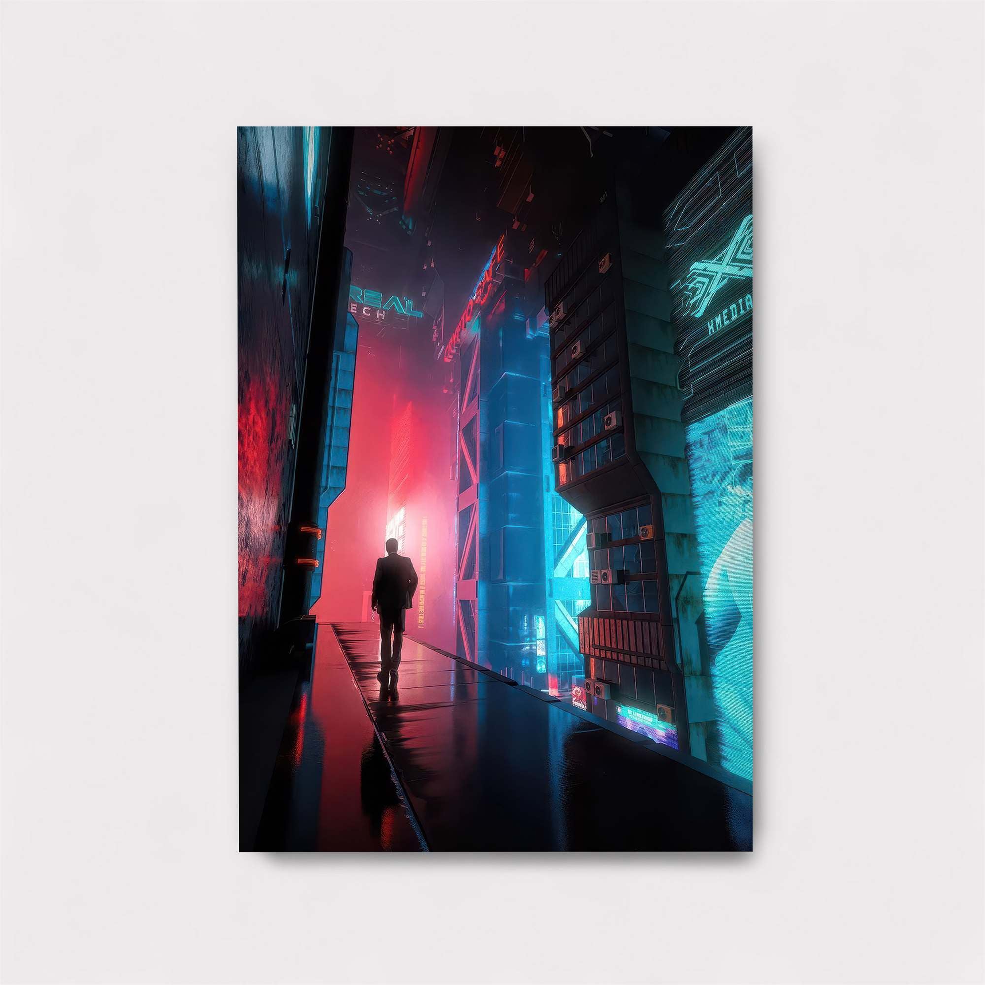 Neon Silhouette Safe Wall Magnetic / M