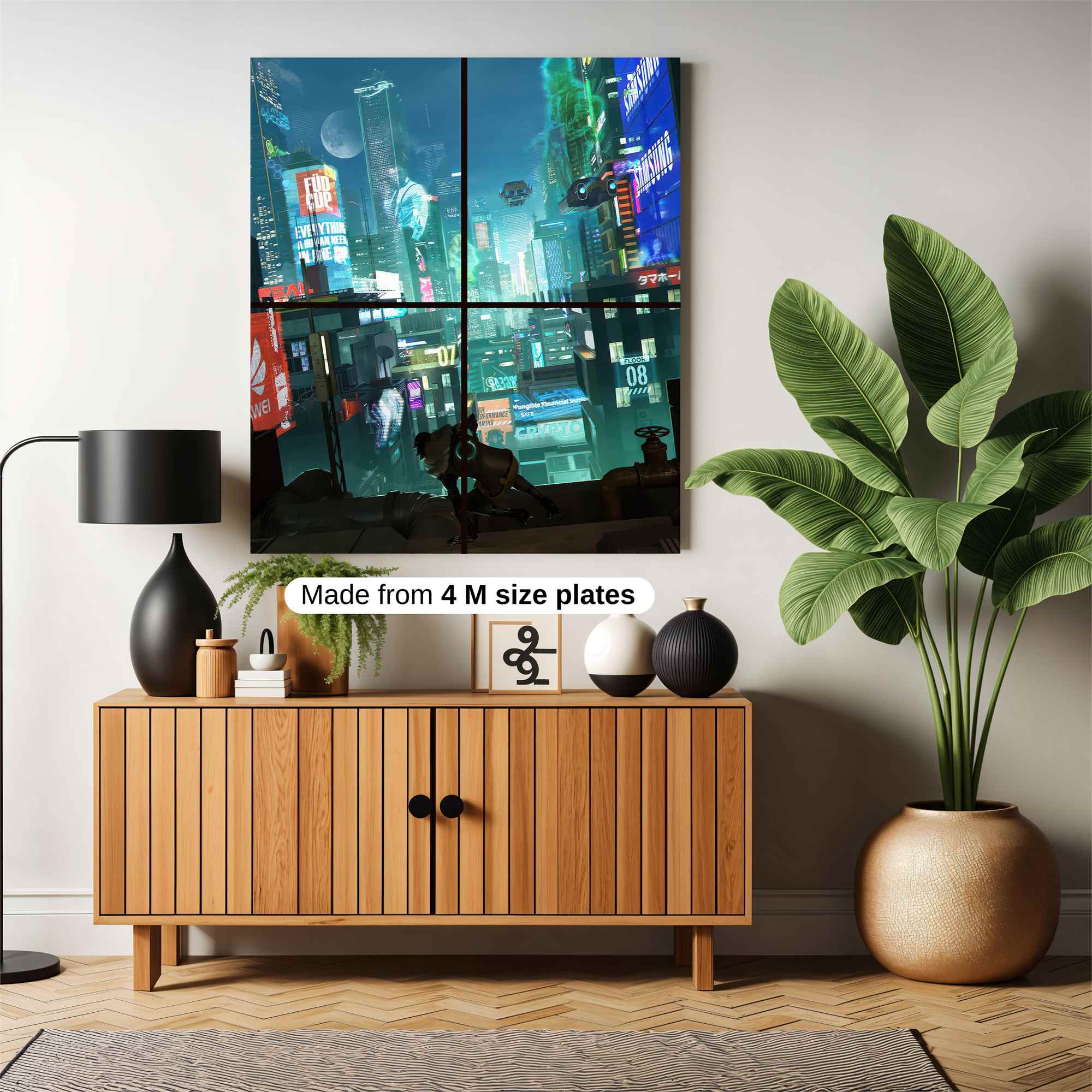 Cyberpunk Dreamscape Safe Wall Magnetic / M