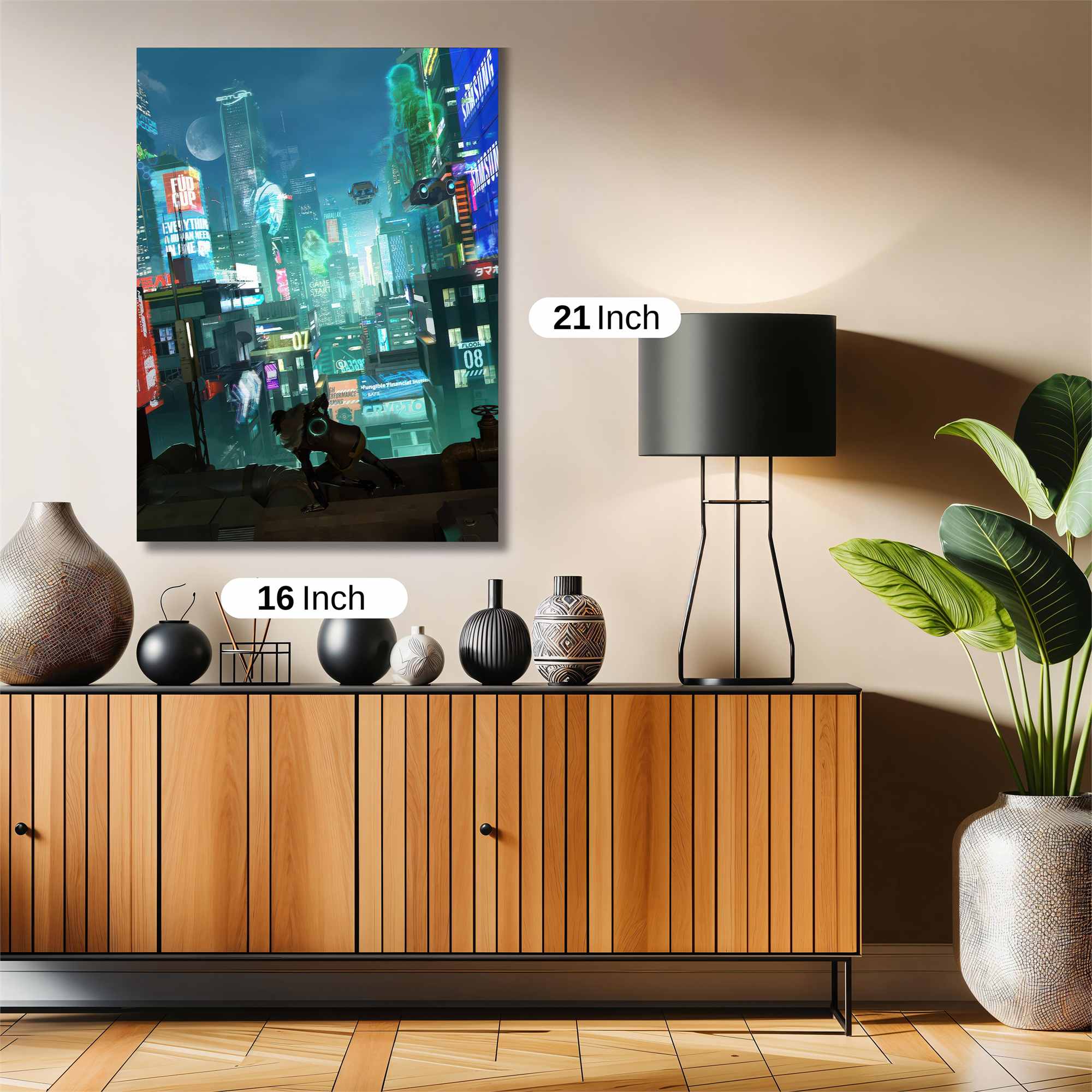 Cyberpunk Dreamscape Safe Wall Magnetic / M