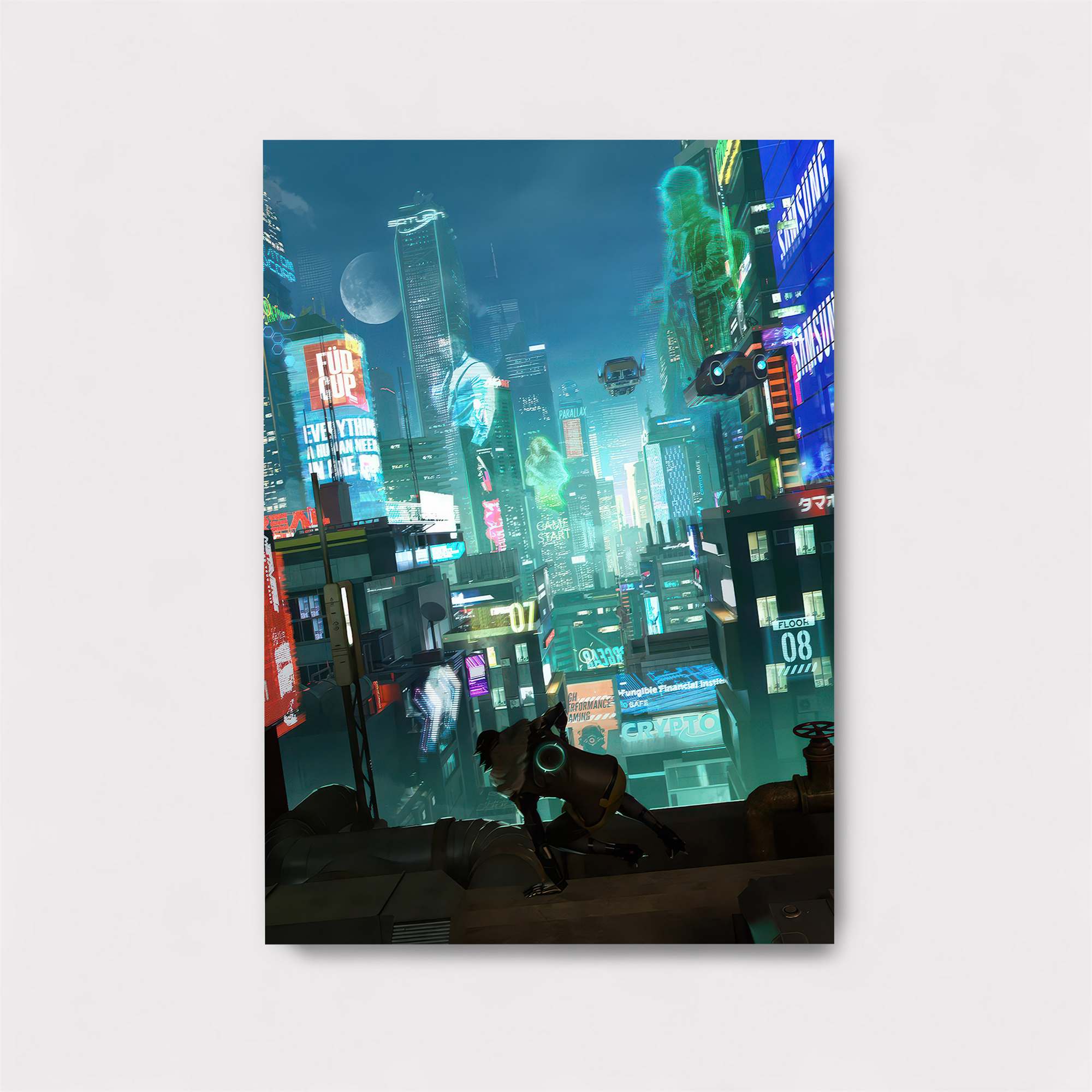 Cyberpunk Dreamscape Safe Wall Magnetic / M