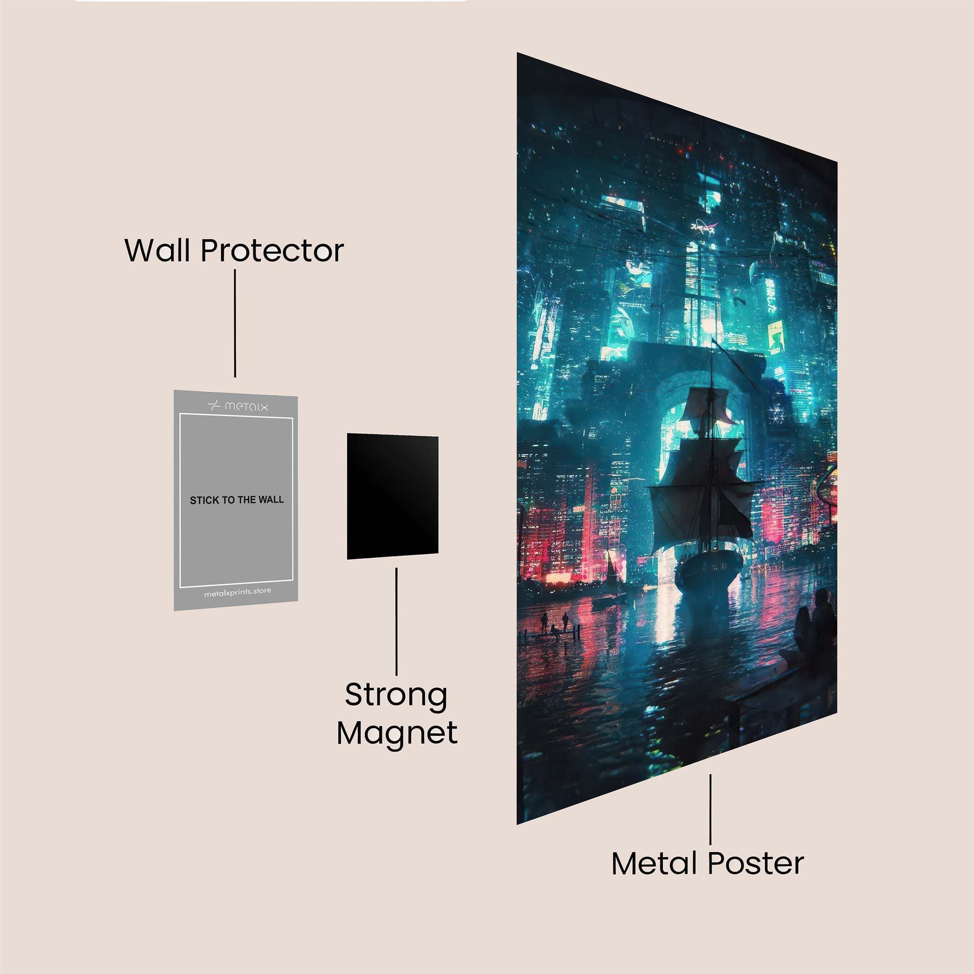 Cybernetic Voyage Safe Wall Magnetic / M