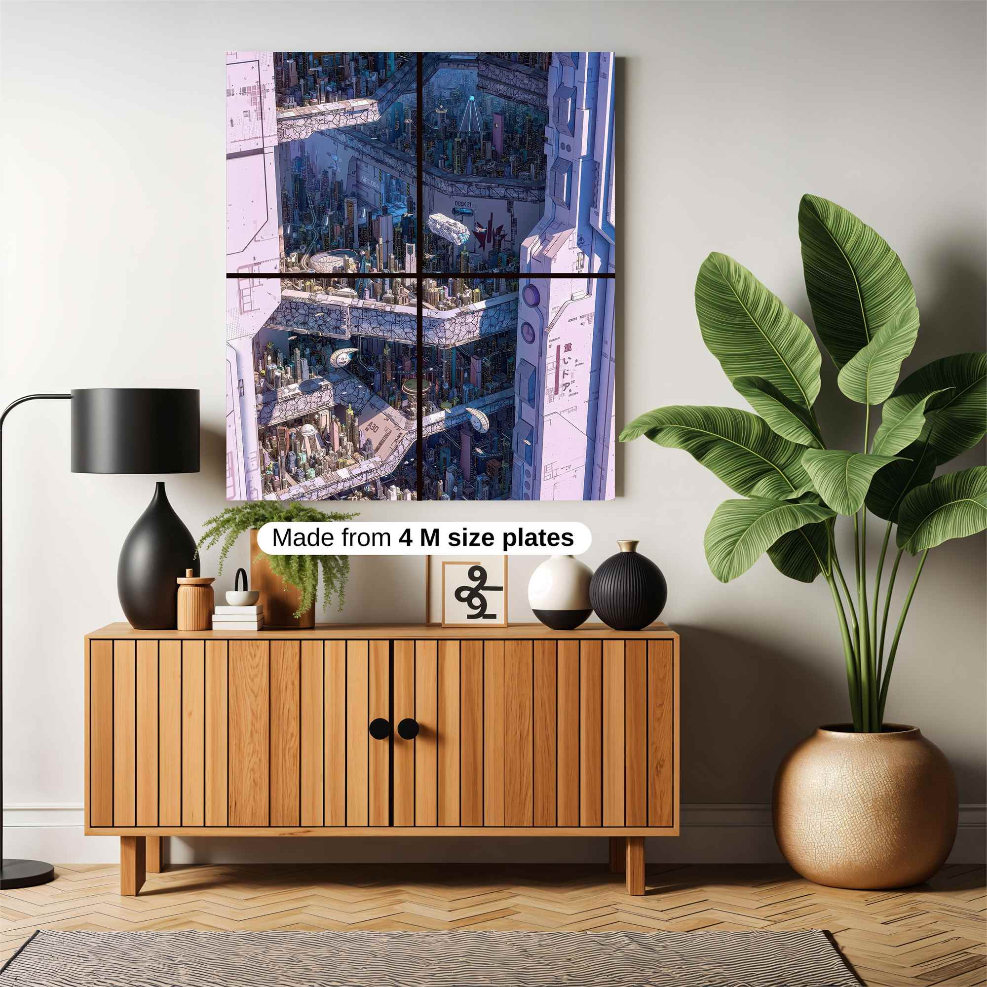 Futuristic Labyrinth Safe Wall Magnetic / M