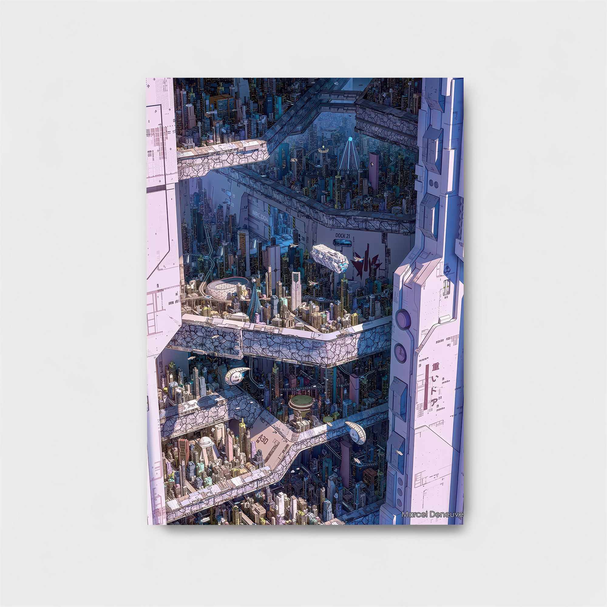 Futuristic Labyrinth Safe Wall Magnetic / M