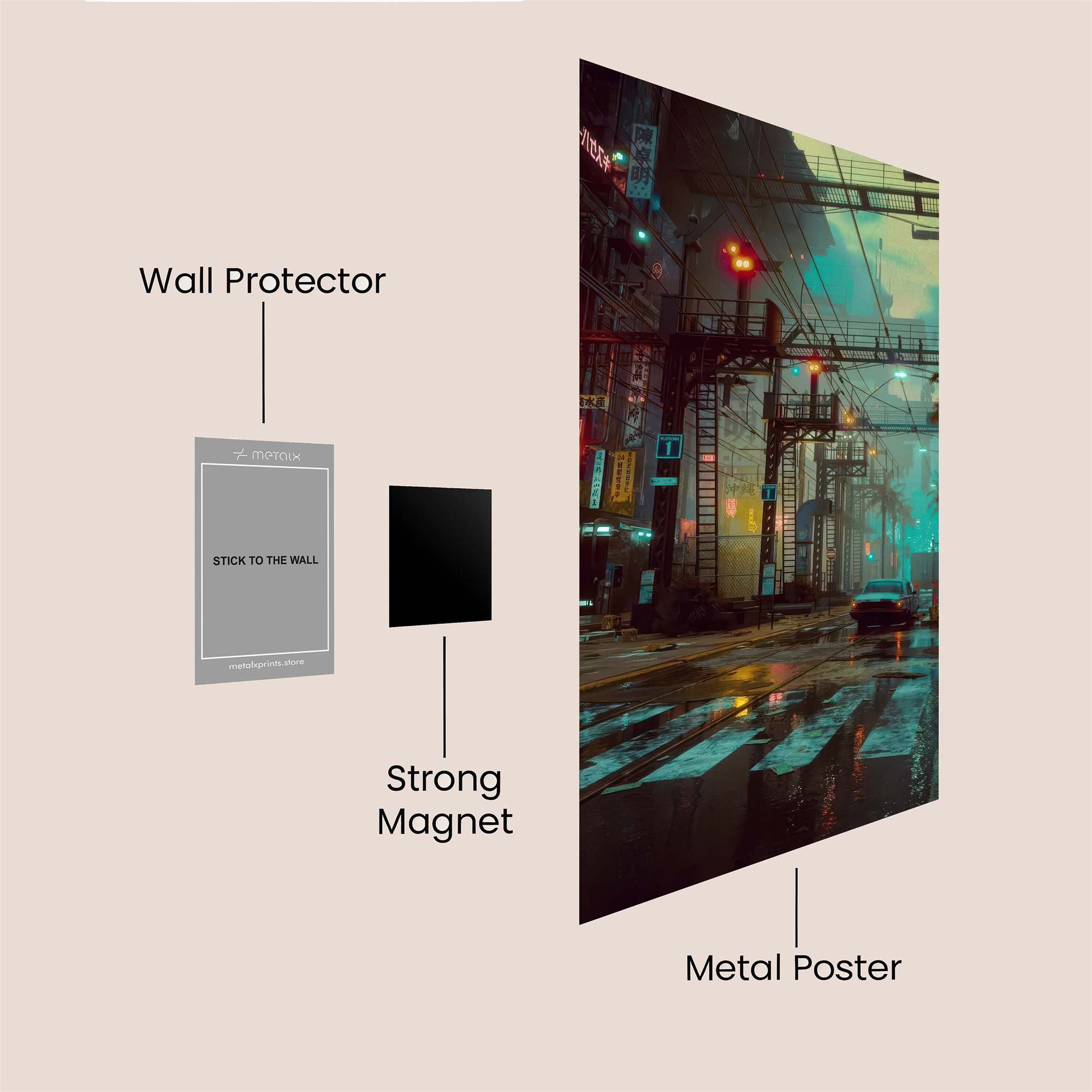 Neon Reverie Safe Wall Magnetic / M