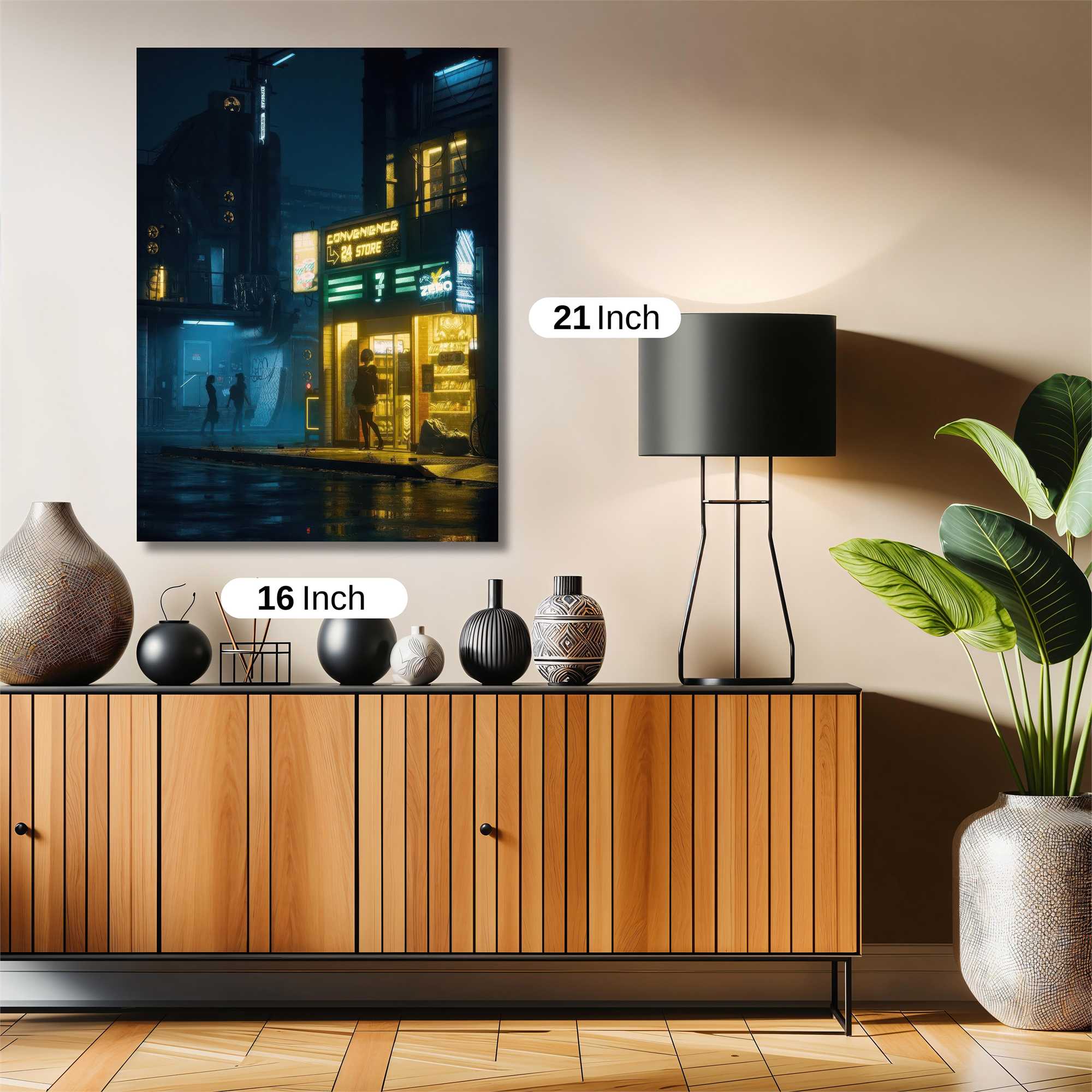 Neon Serenity Safe Wall Magnetic / M