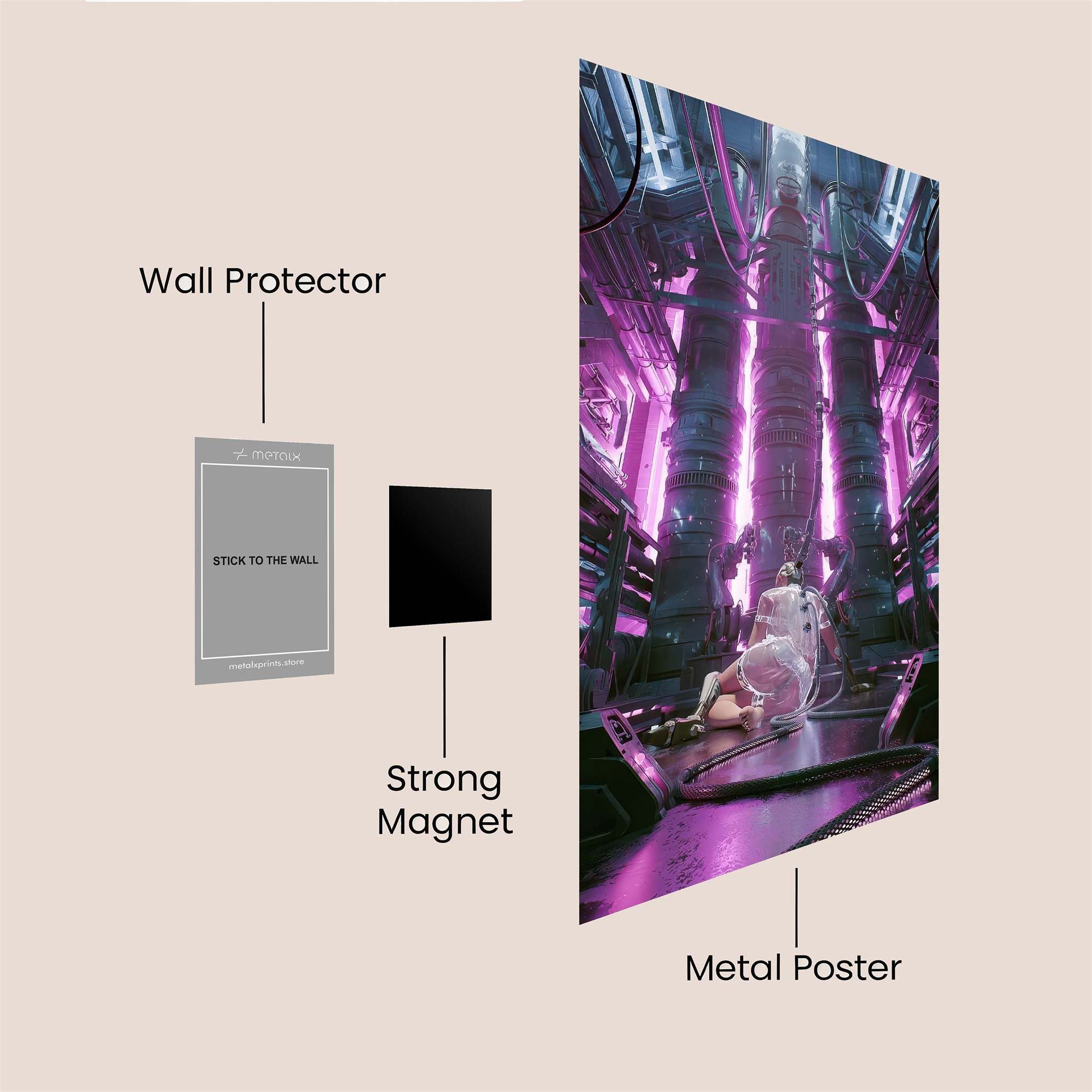 Cyber Sanctuary Safe Wall Magnetic / M