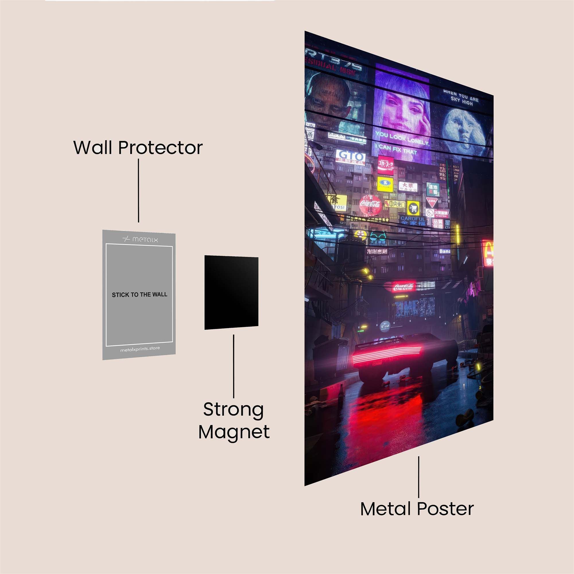 Neon Utopia Safe Wall Magnetic / M