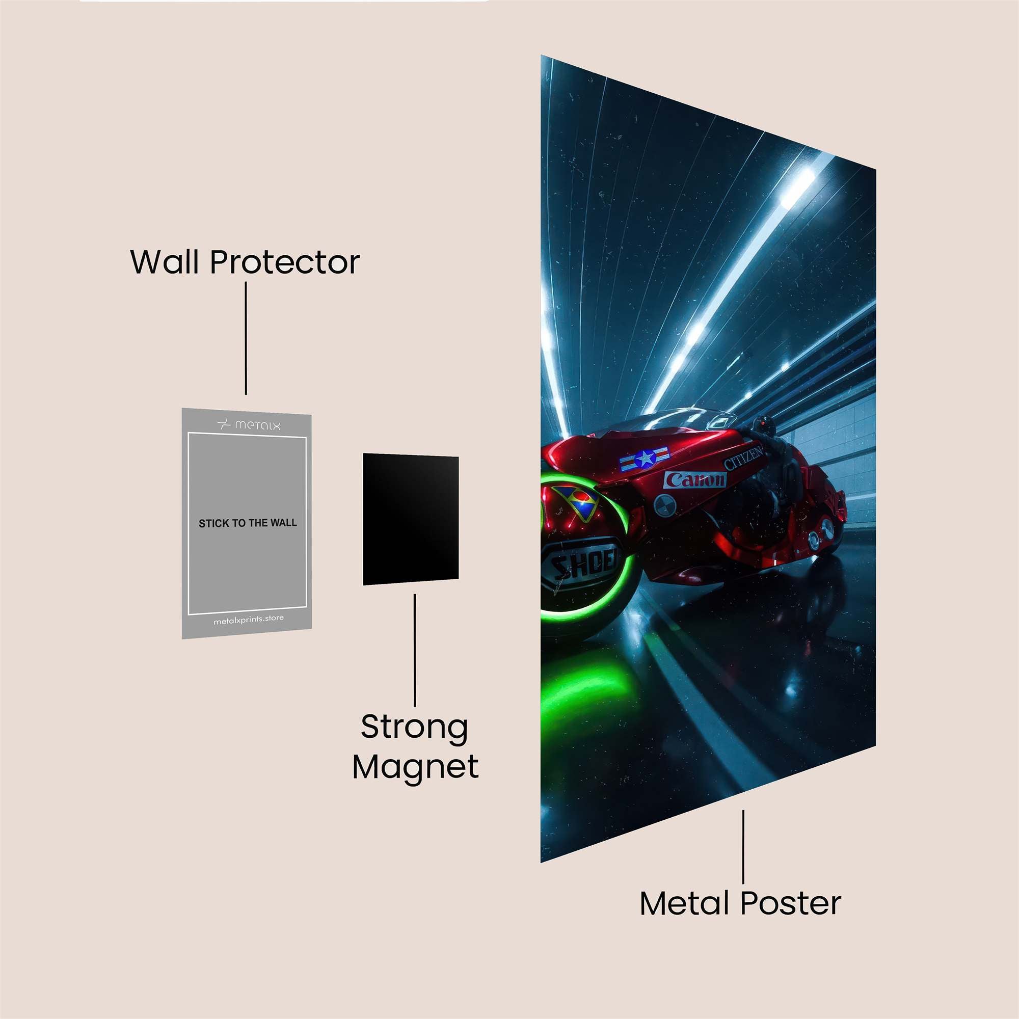 Neon Reverie Safe Wall Magnetic / M