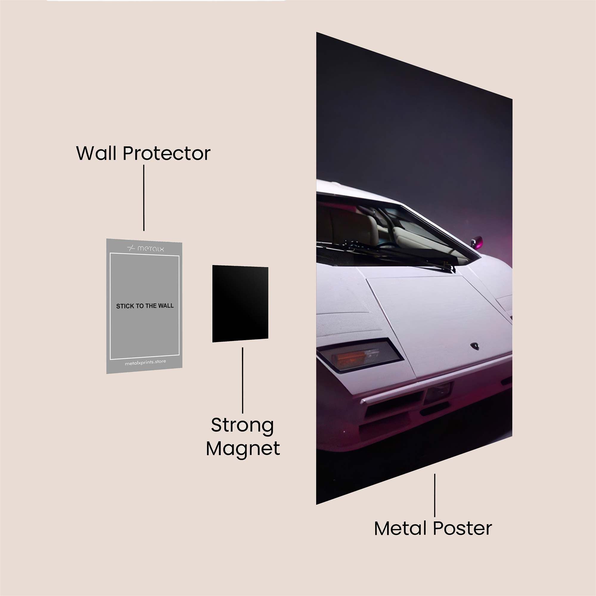 Lamborghini Dreamscape Safe Wall Magnetic / M