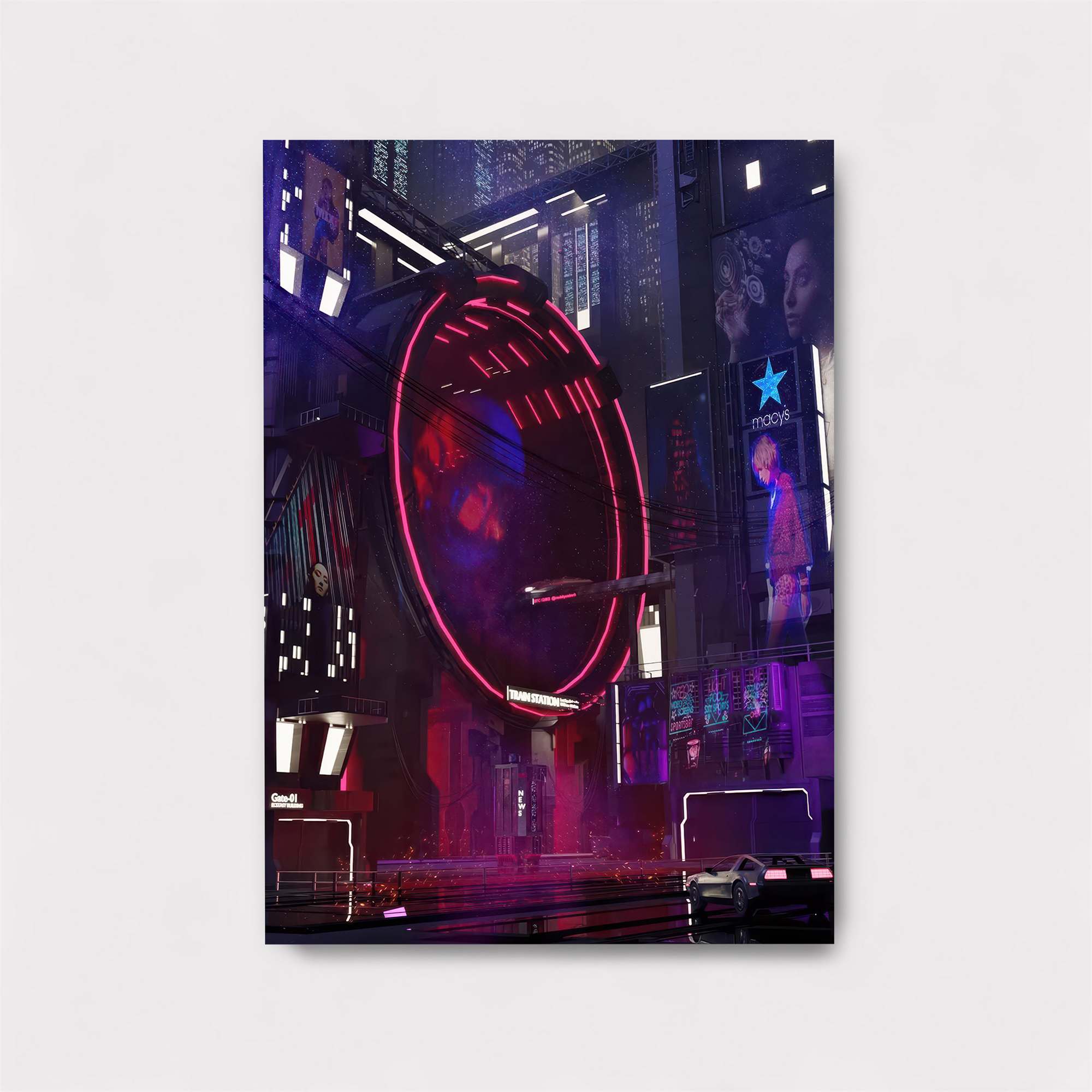 Neon Nexus Safe Wall Magnetic / M