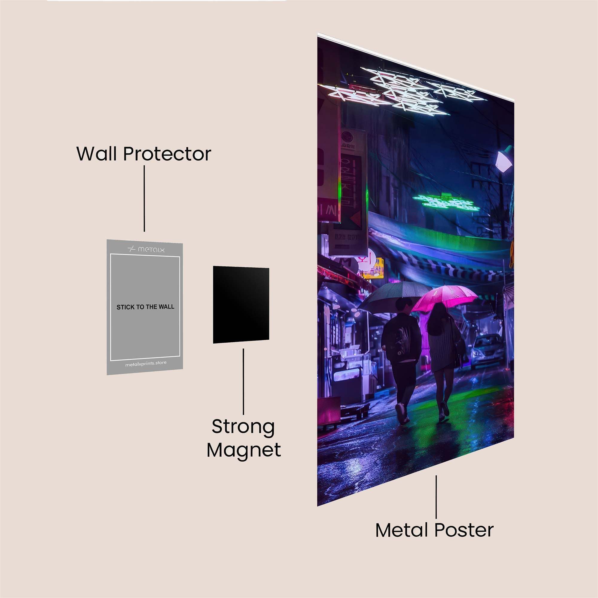 Neon Romance Safe Wall Magnetic / M