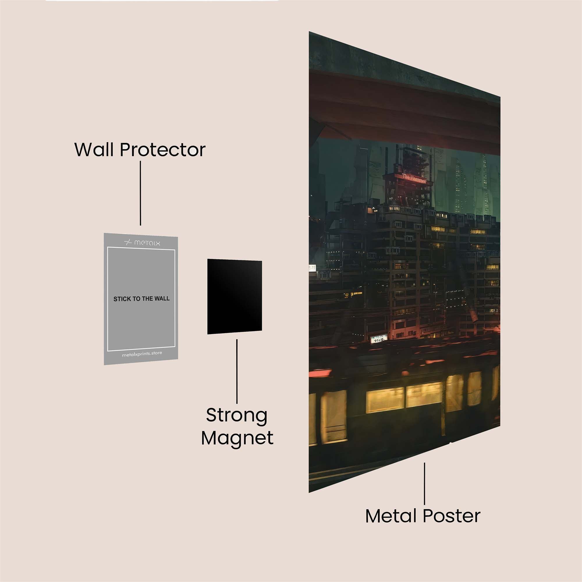 Cyberpunk Reverie Safe Wall Magnetic / M