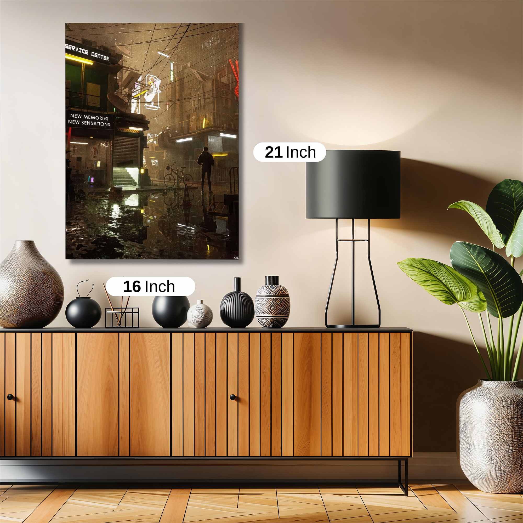 Neon Reflection Safe Wall Magnetic / M