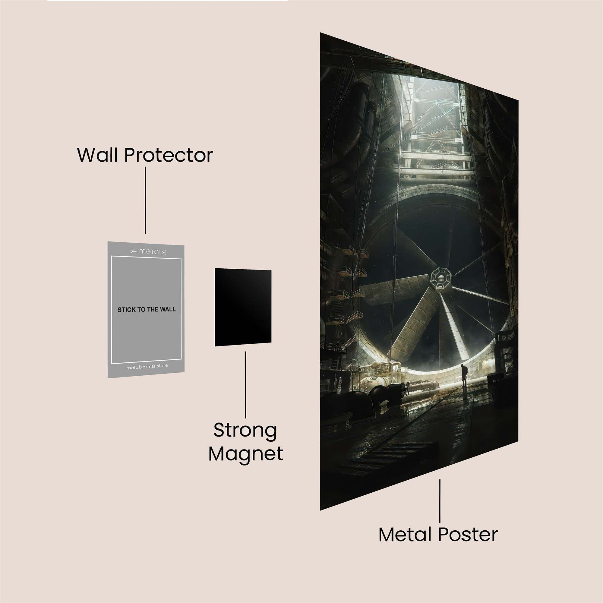 Titanic Silence Safe Wall Magnetic / M