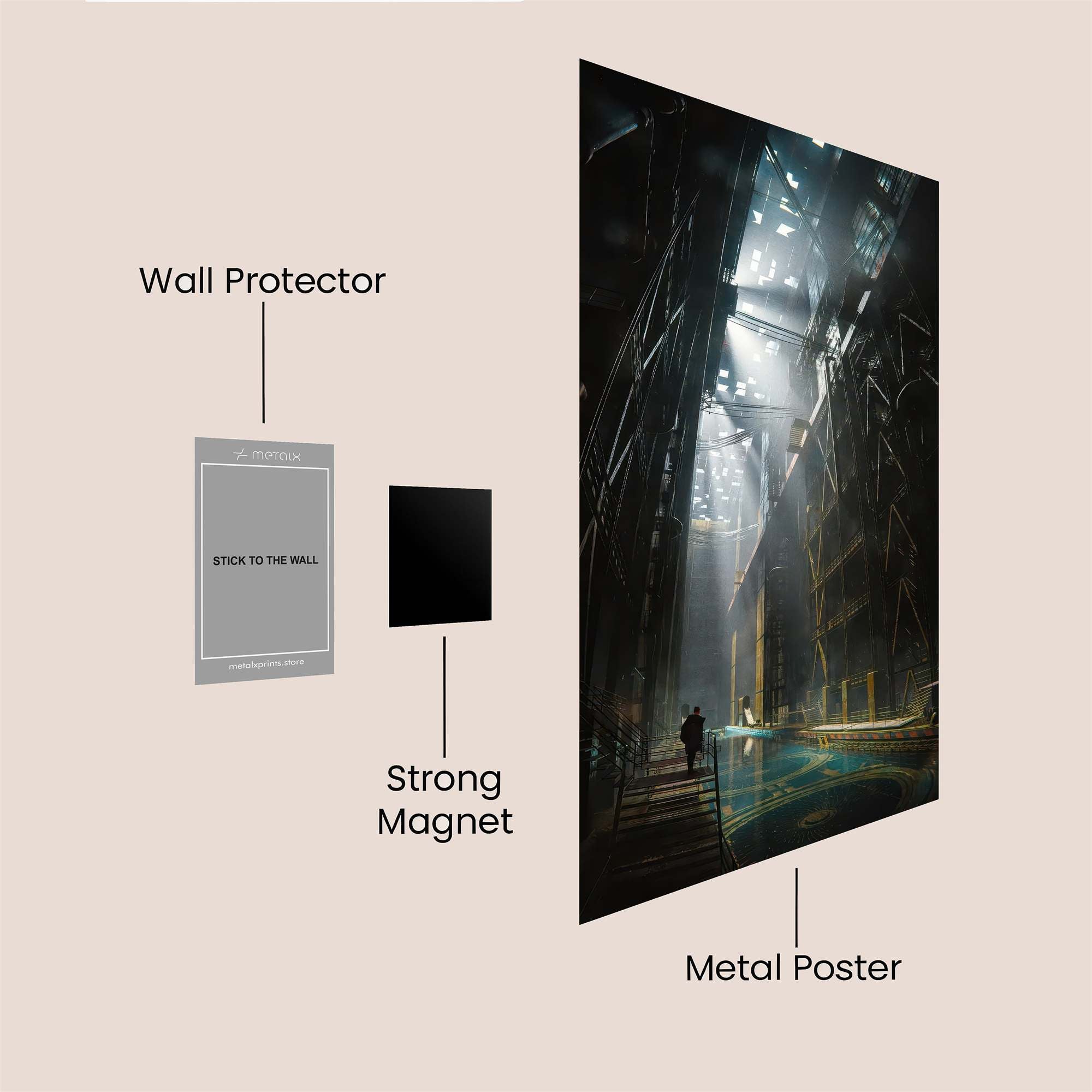Industrial Reverie Safe Wall Magnetic / M