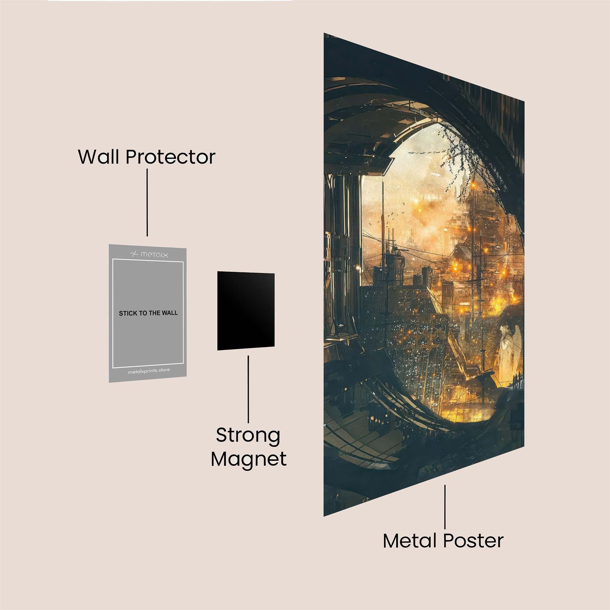 Apocalyptic Vision Safe Wall Magnetic / M