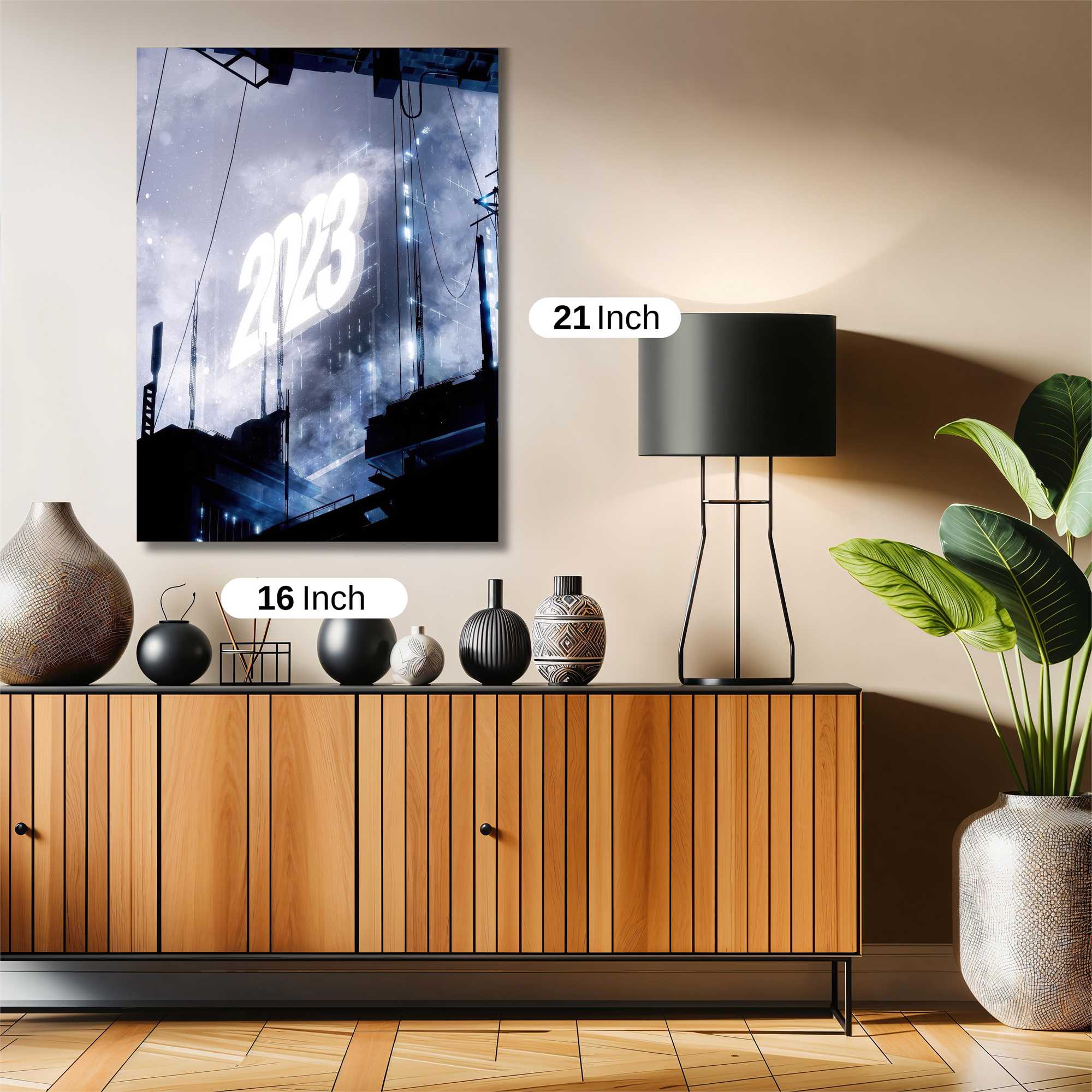 Futuristic Gleam Safe Wall Magnetic / M