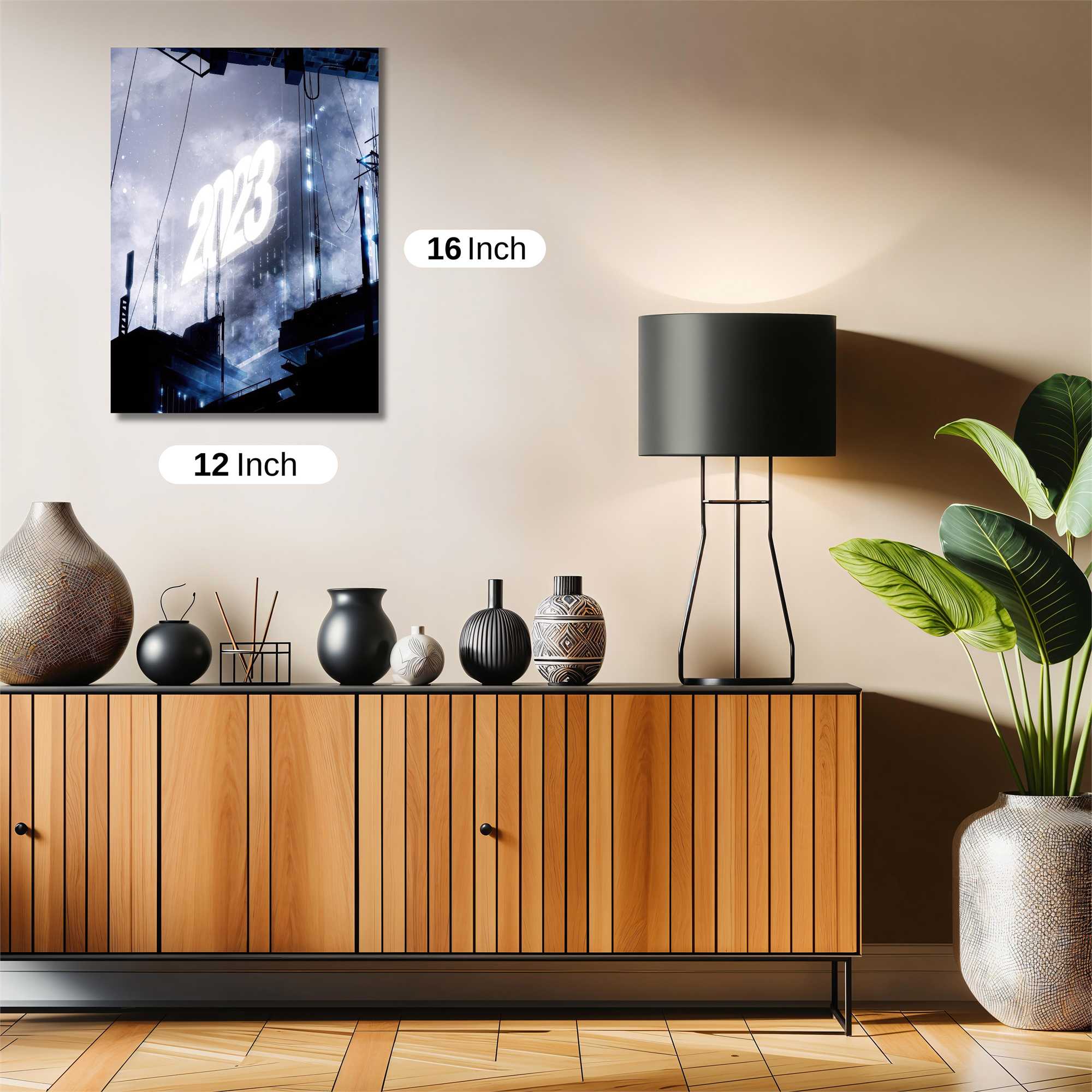 Futuristic Gleam Safe Wall Magnetic / M