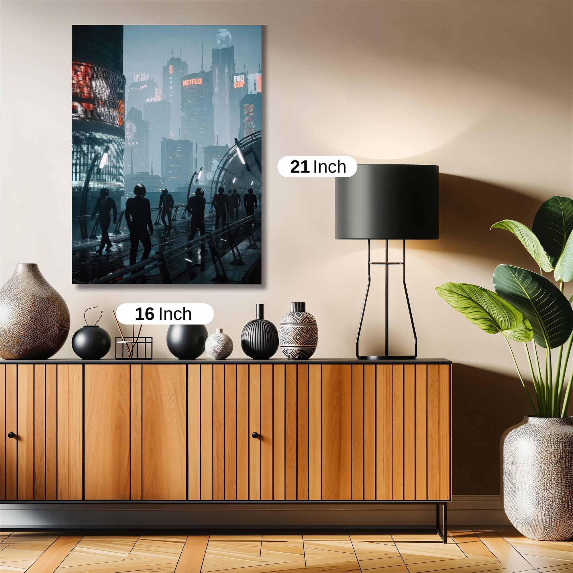 Neon Shadows Safe Wall Magnetic / M