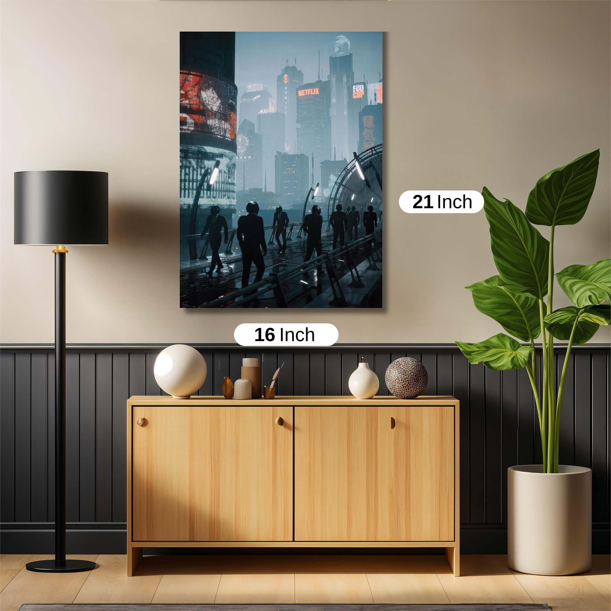 Neon Shadows Safe Wall Magnetic / M