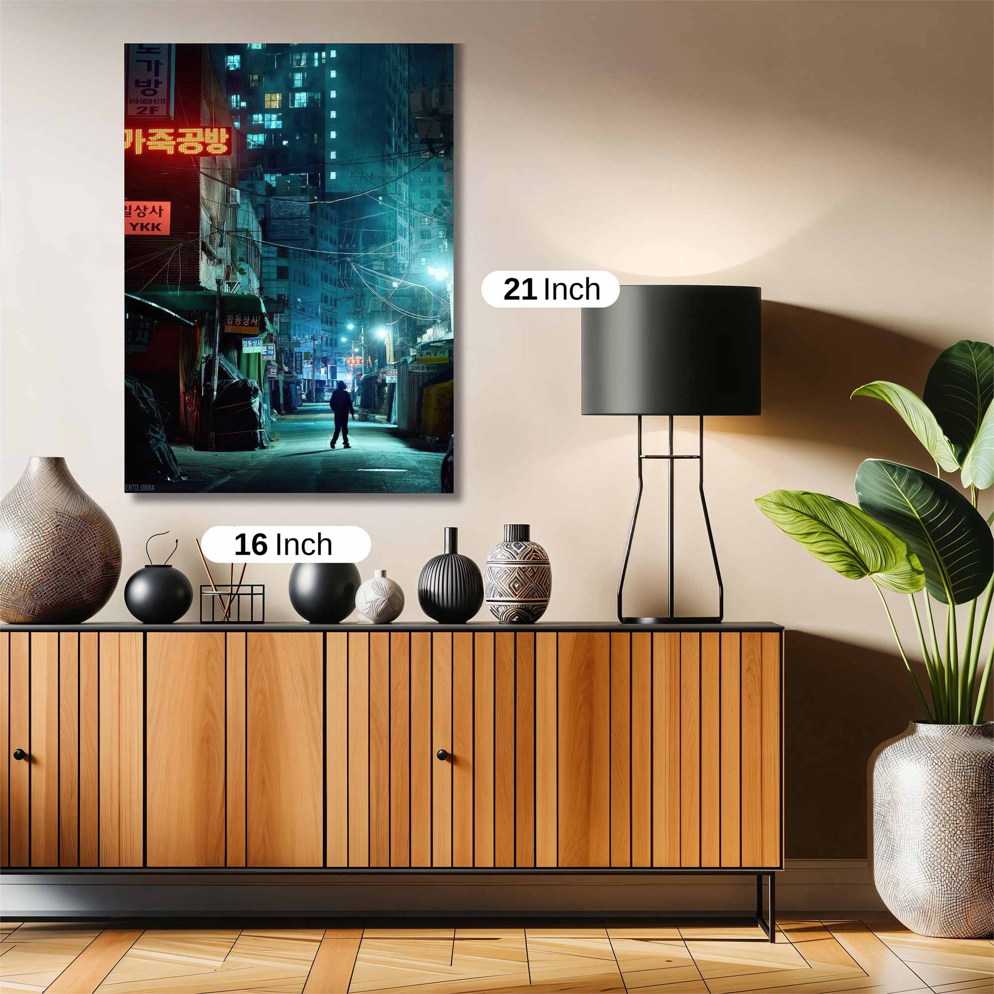 Neon Solitude Safe Wall Magnetic / M